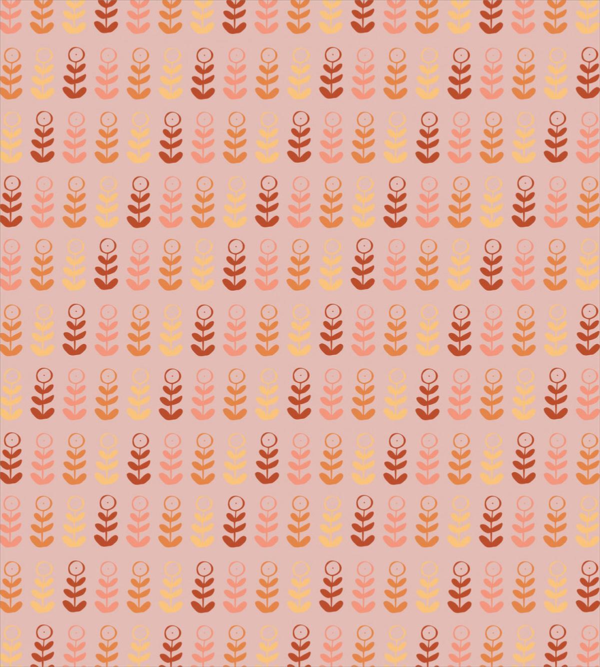 Warm Toned Pastel Flowers — Pattern