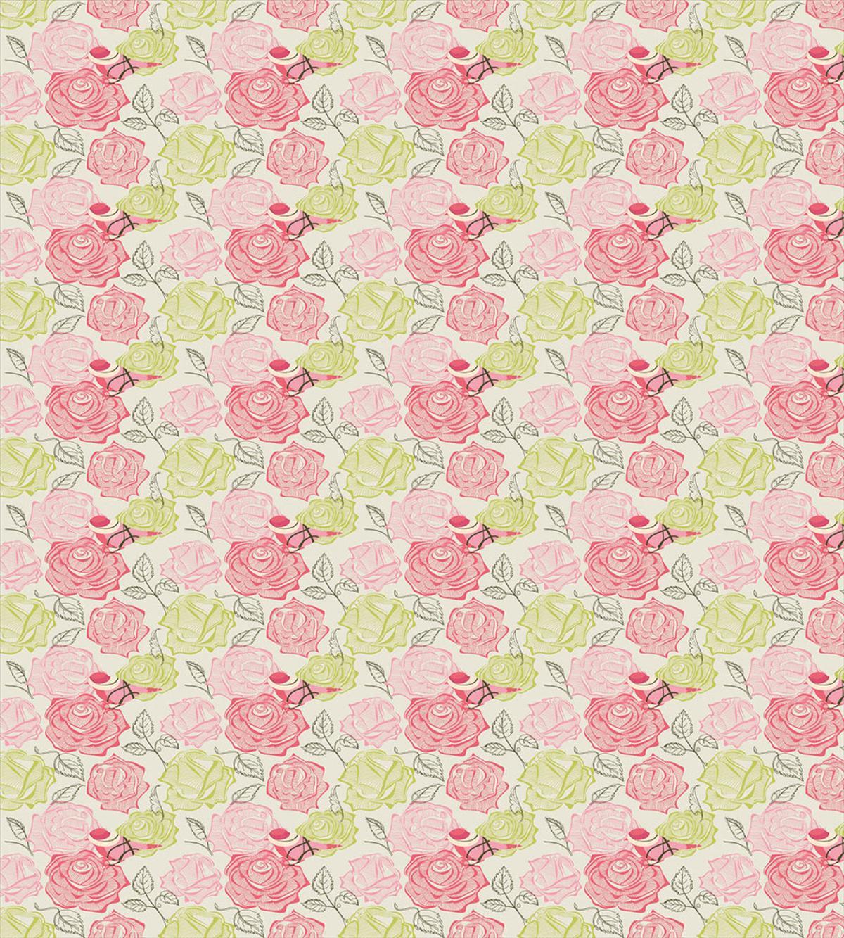 Perching Birds on Petals — Pattern