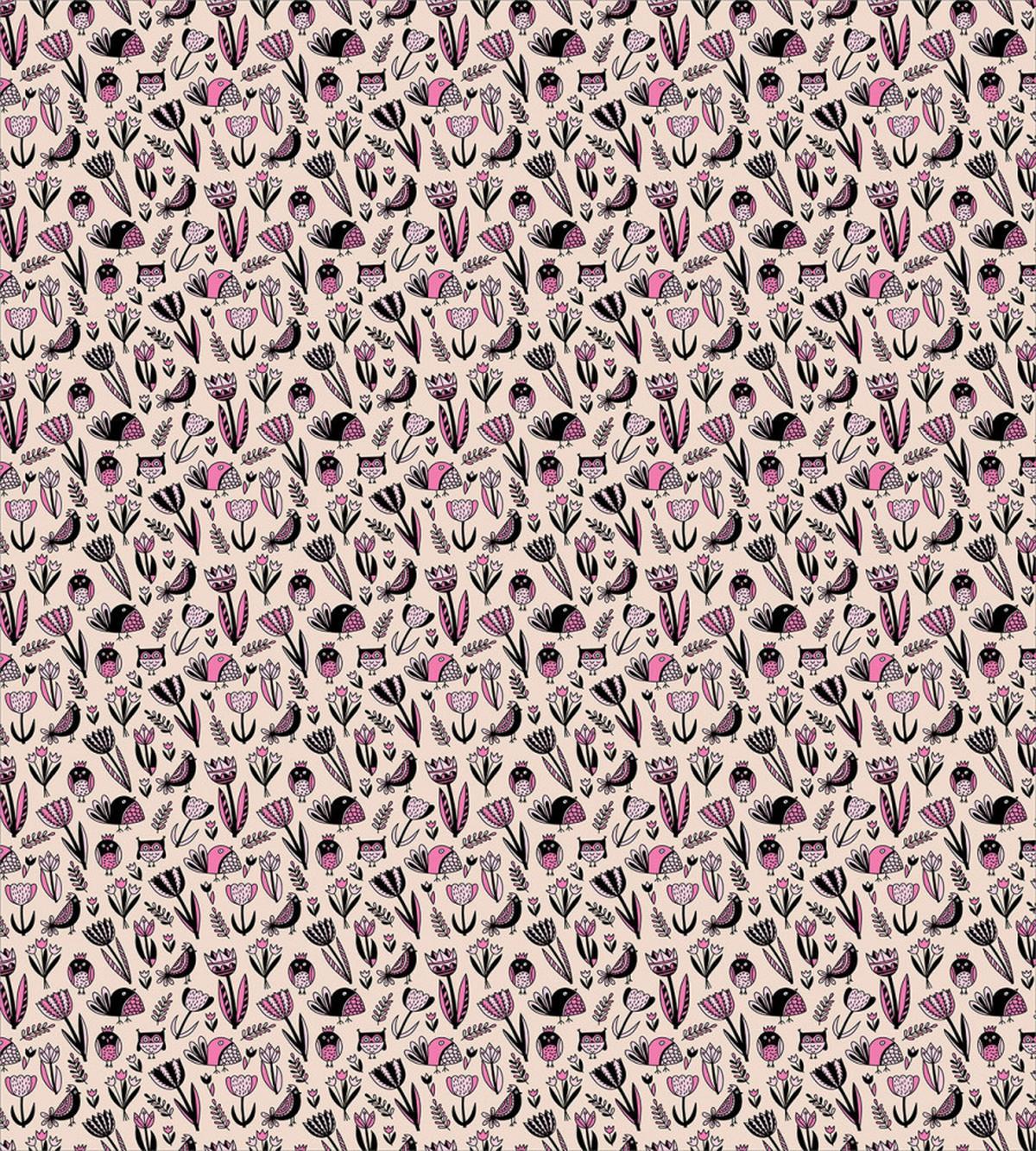 Tulips and Birds Pattern — Pattern