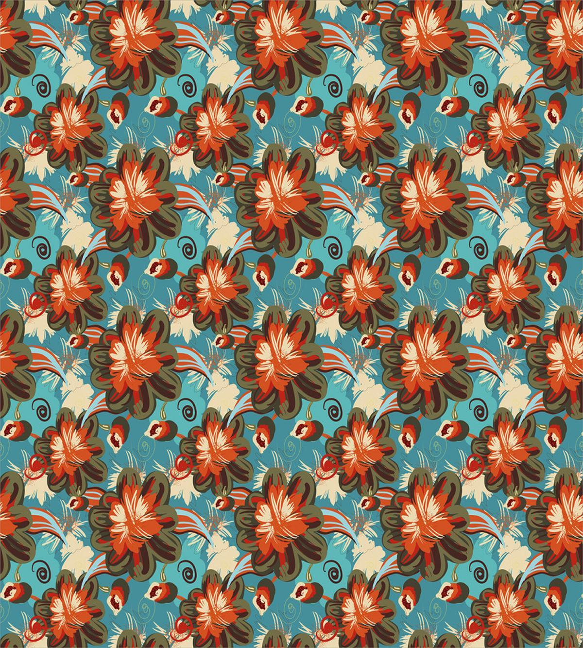 Shabby Pastel Foliage — Pattern