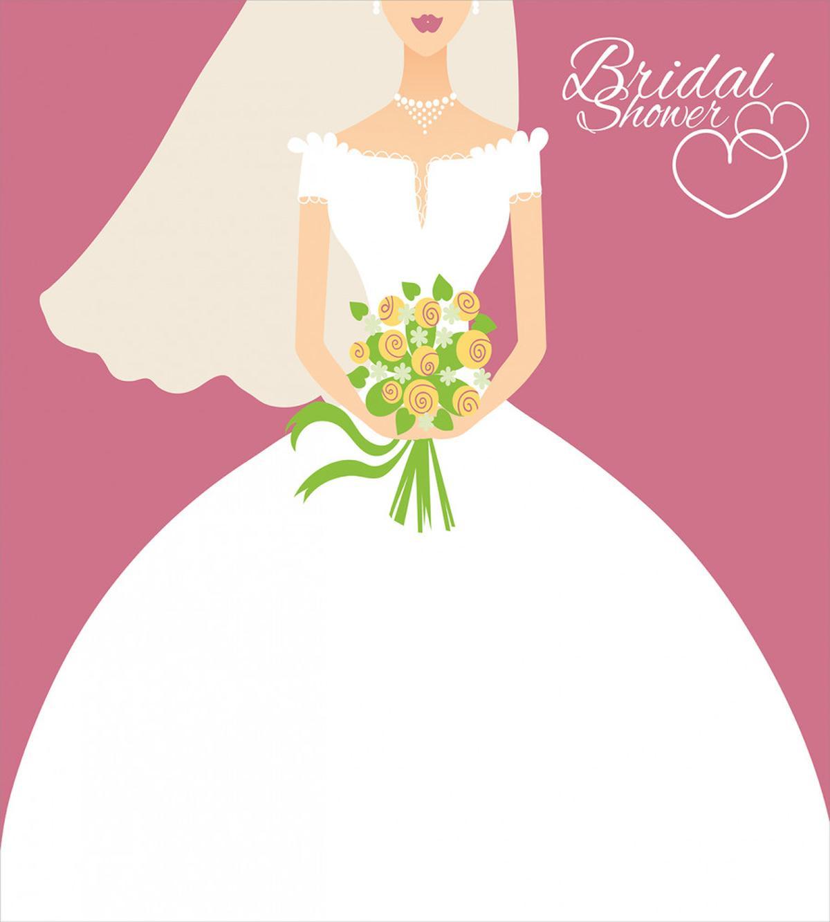 Bride in White Dress — Pattern