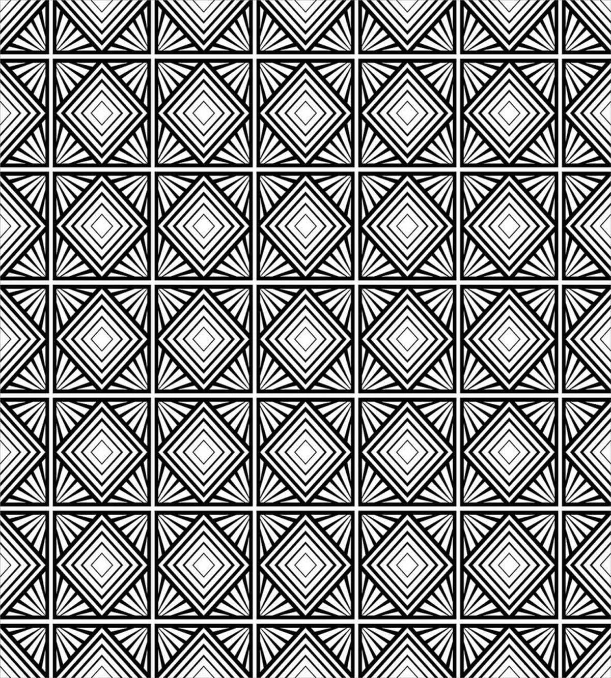 Geometric Mosaic Shape — Pattern