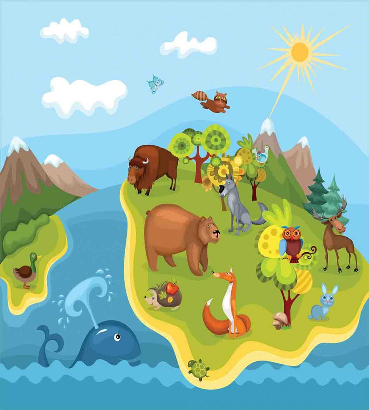 Happy Planet Mountains — Pattern