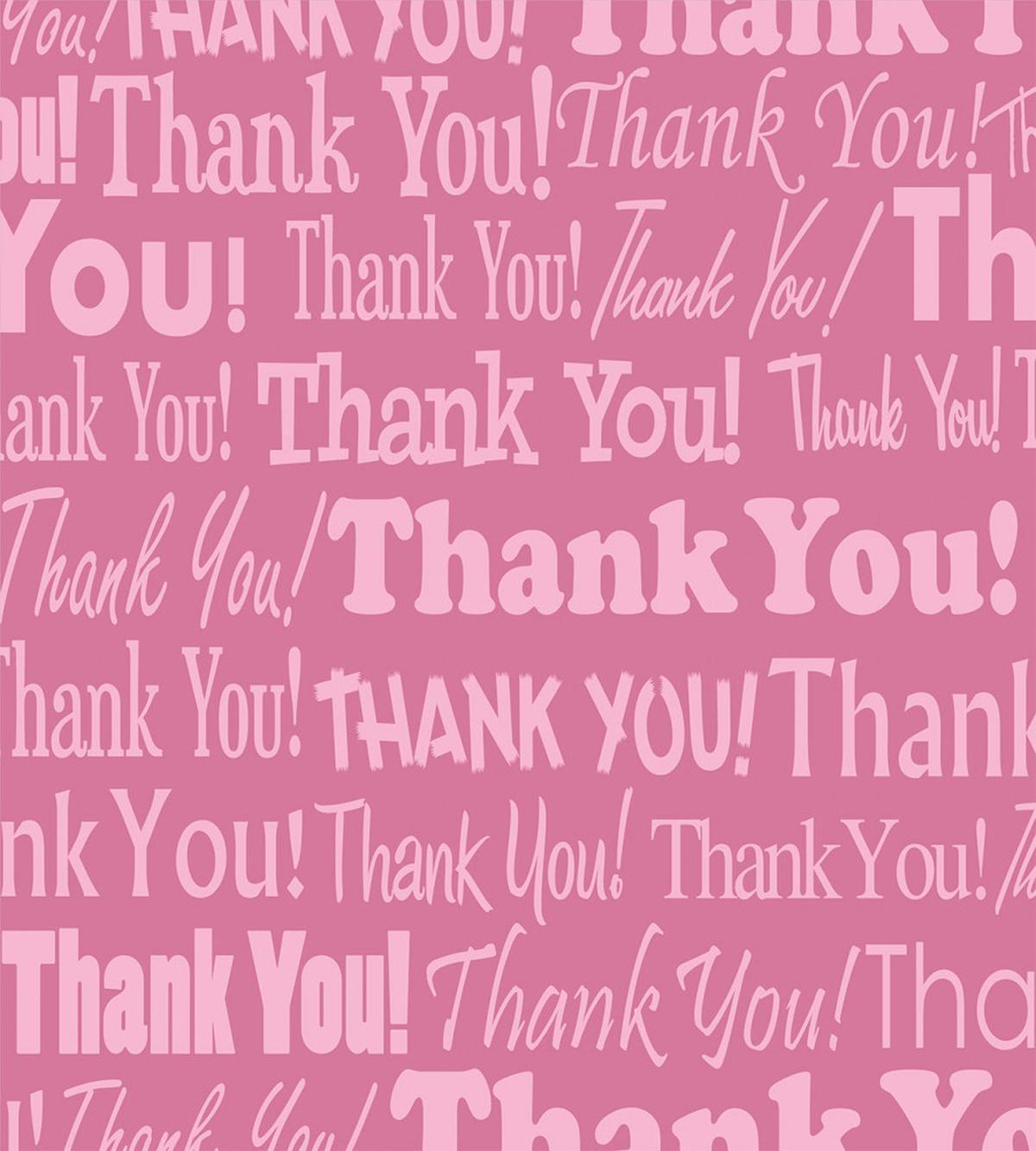 Thankful Message Pink — Pattern