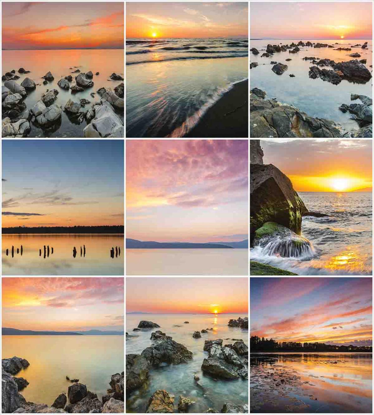 Ocean at Sea Sunset — Pattern