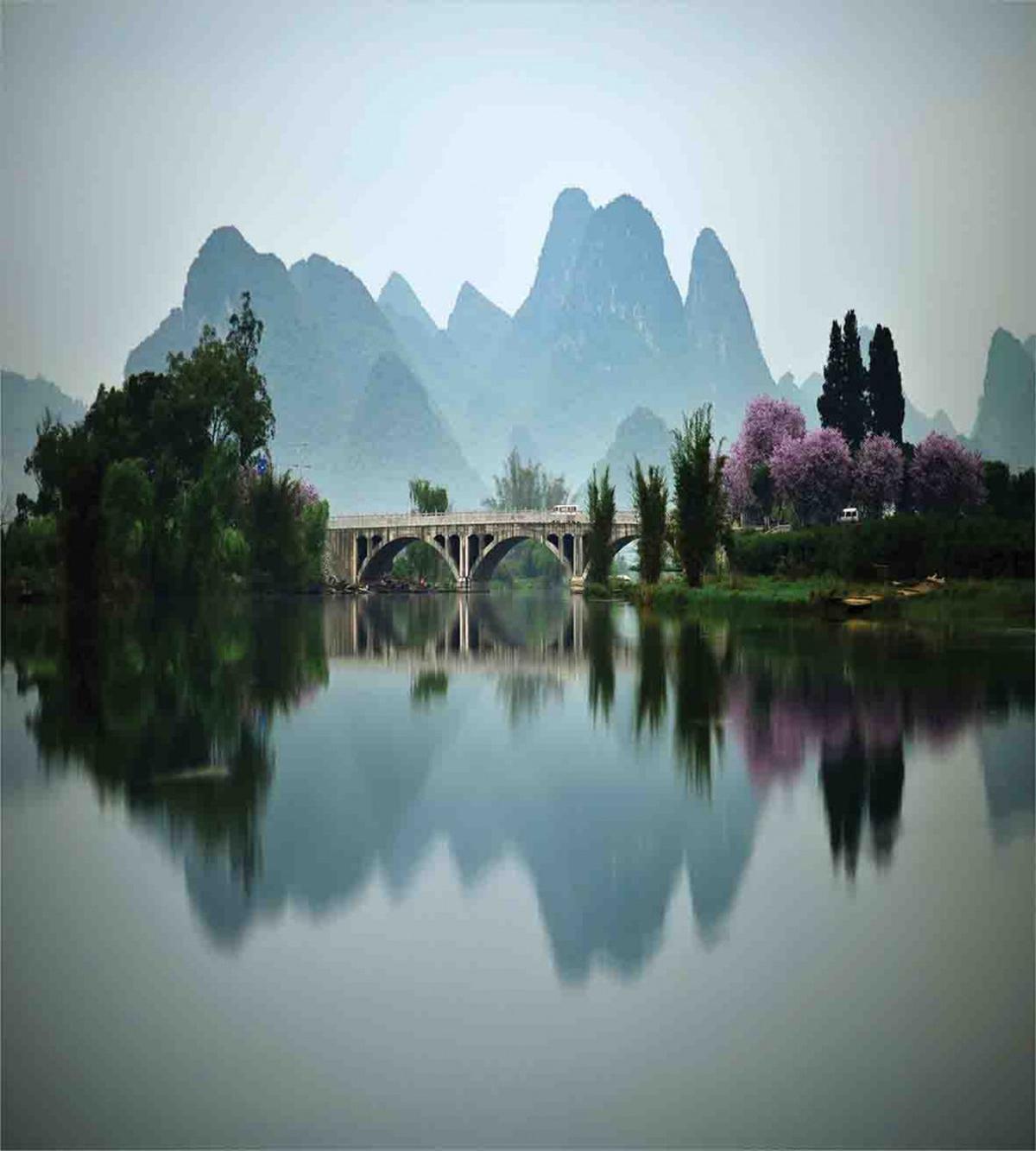Japanese Lake View — Pattern