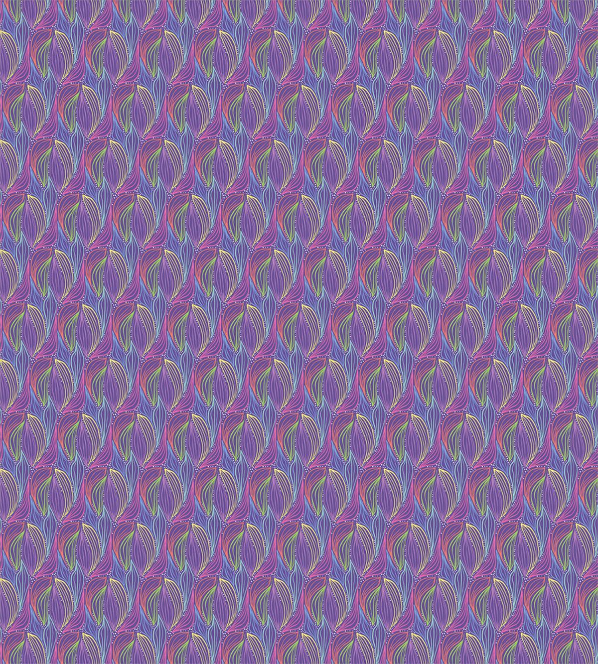 Colorful Doodle Foliage — Pattern