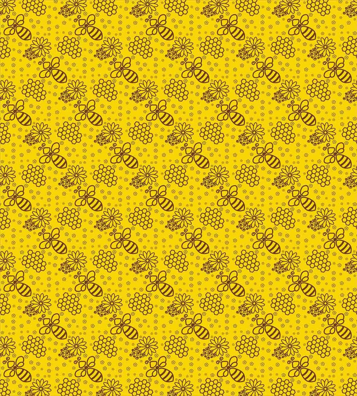 Contour Petals Bees Combs — Pattern