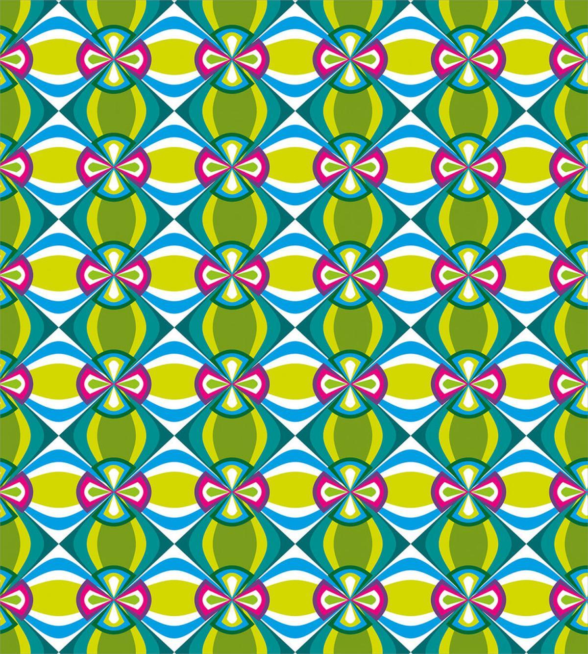 Floral Curvy Checked — Pattern