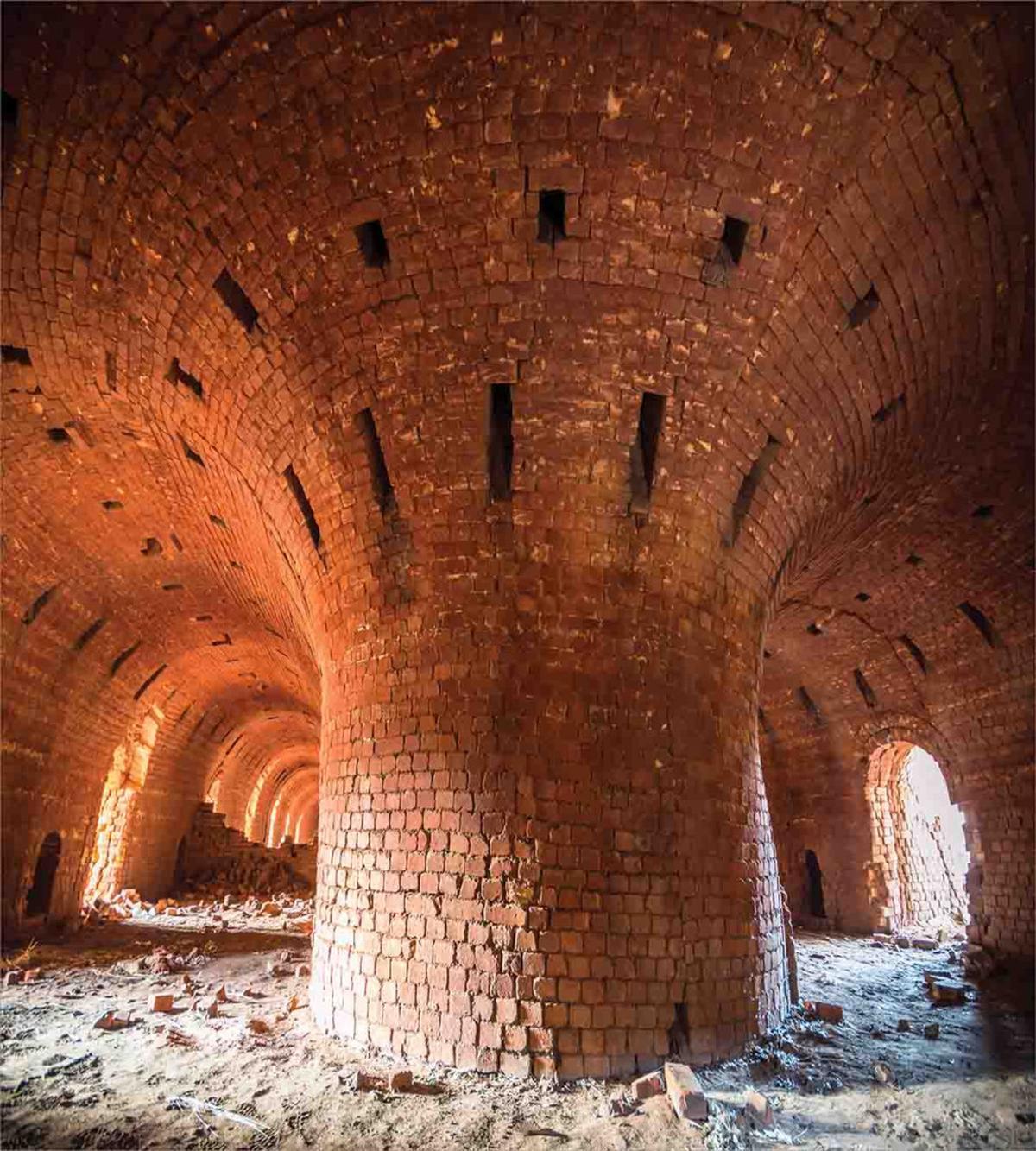 Old Brick Factory Wall — Pattern