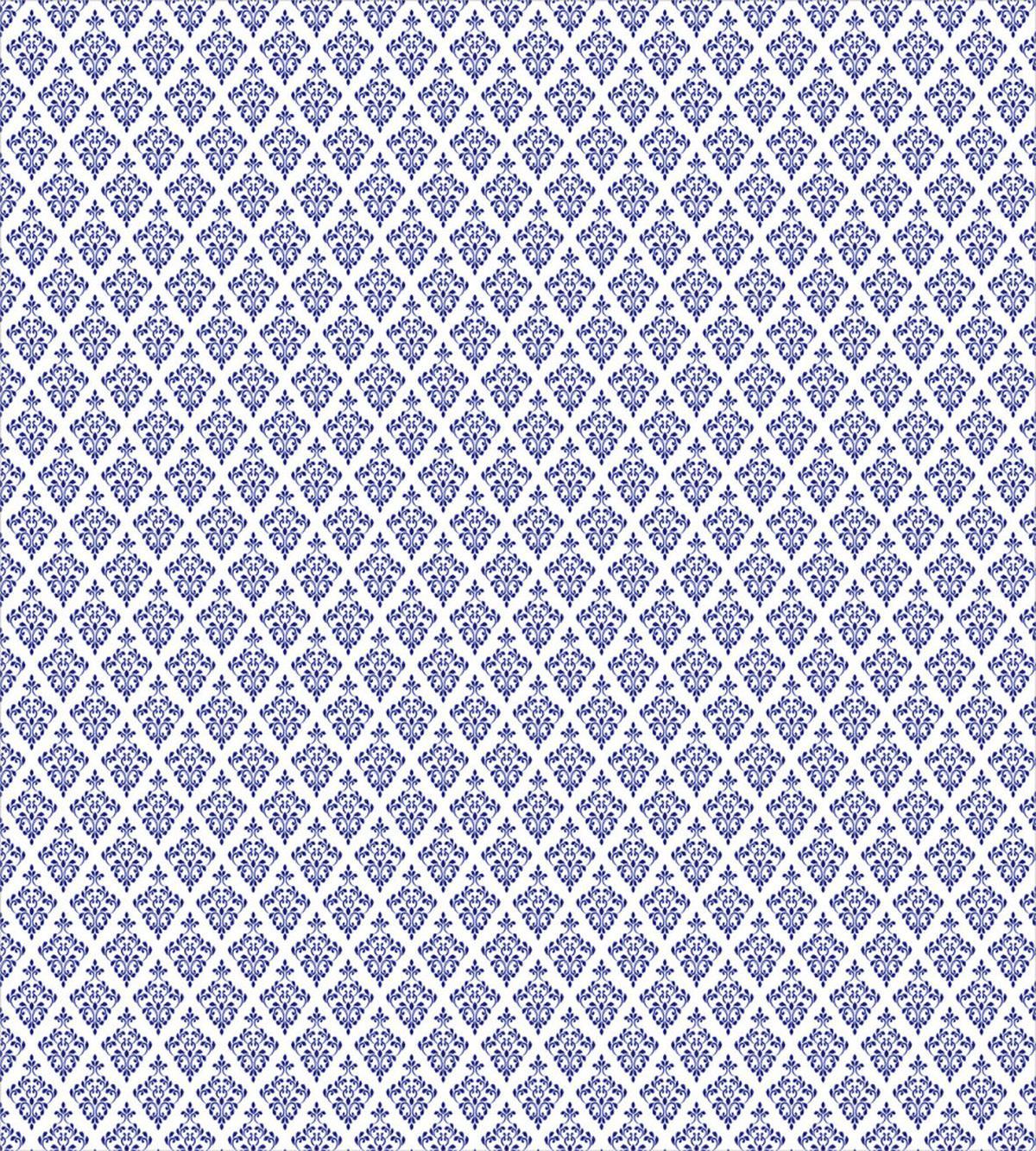 Monochrome Damask Leaves — Pattern