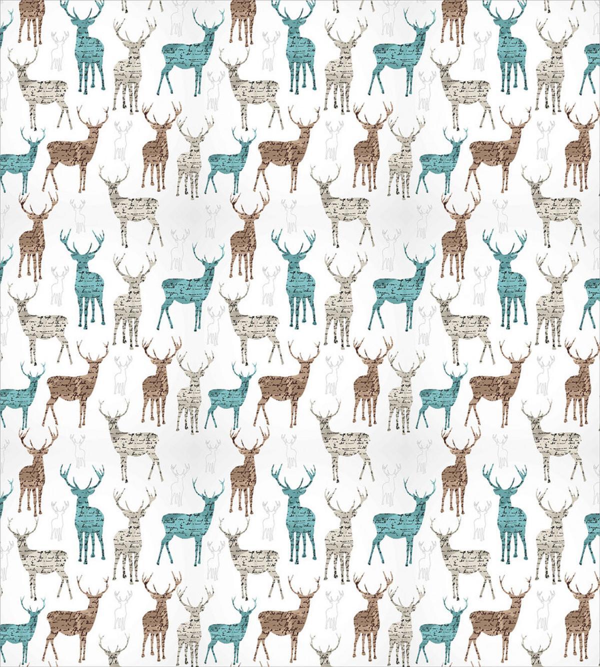 Old Text Animals Christmas — Pattern