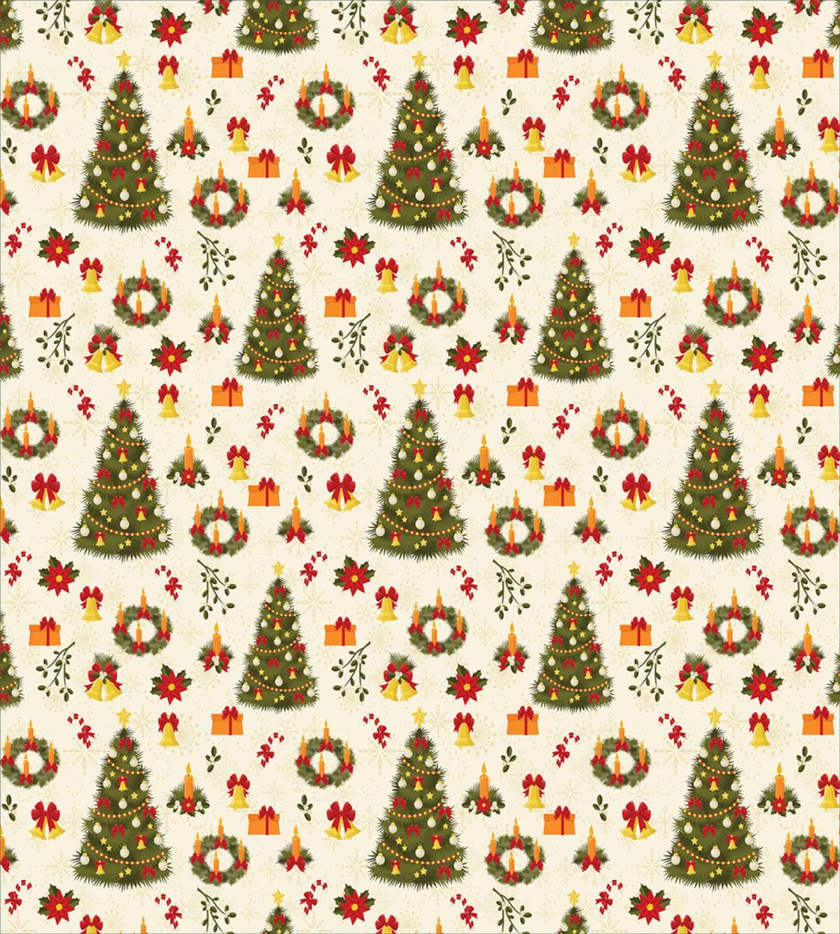Cartoon Trees Bells — Pattern