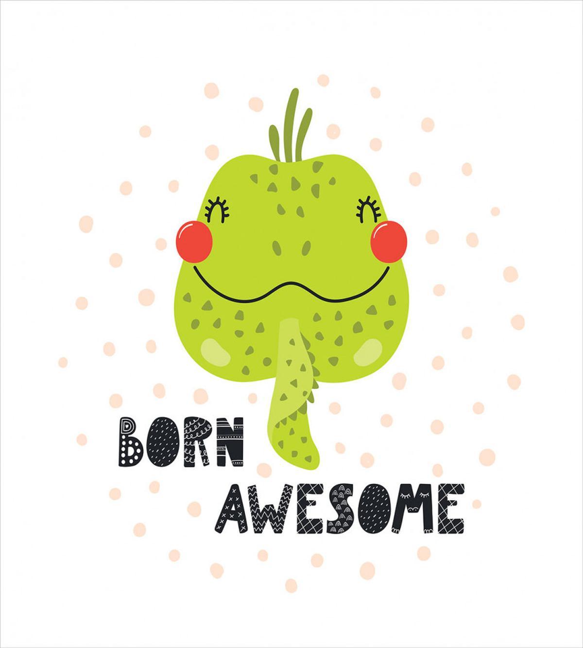 Encouraging Iguana Portrait — Pattern