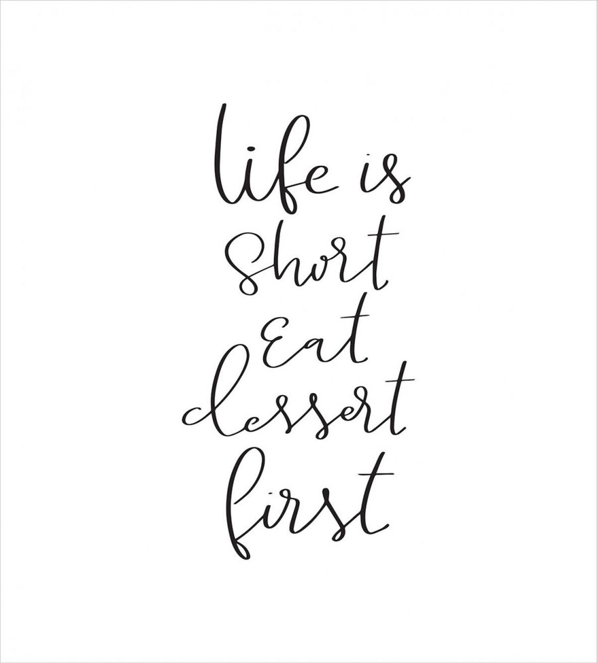 Cursive Ink Lettering Dessert — Pattern