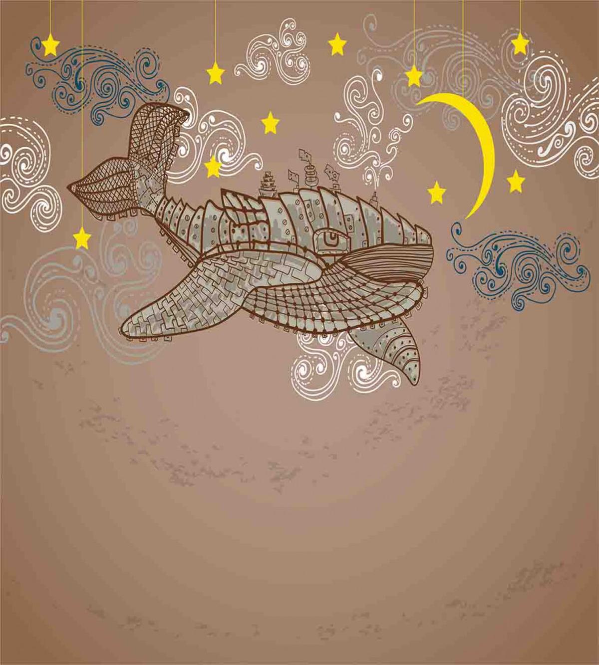 Steampuck Whale on Air — Pattern