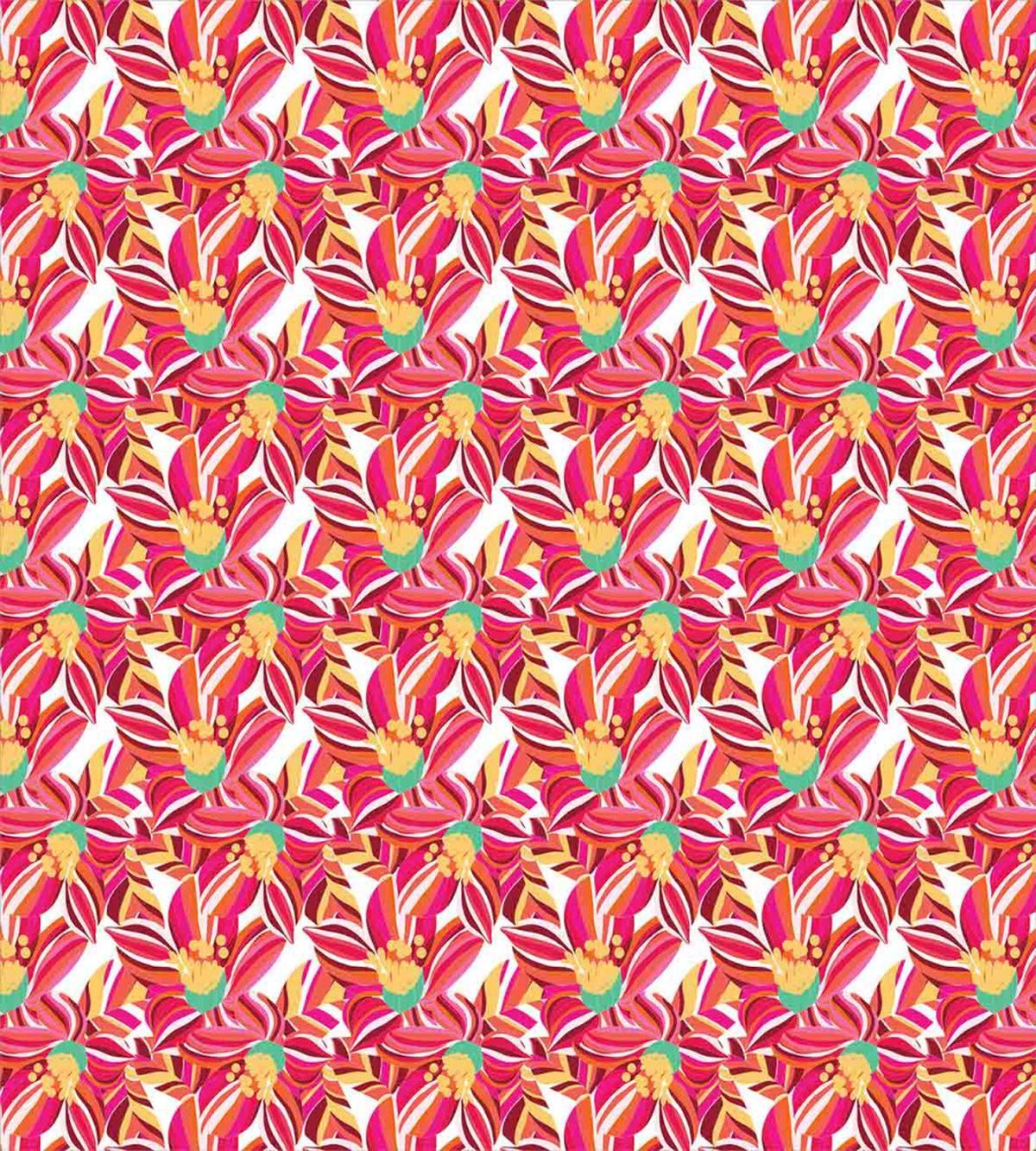 Colorful Striped Petals — Pattern