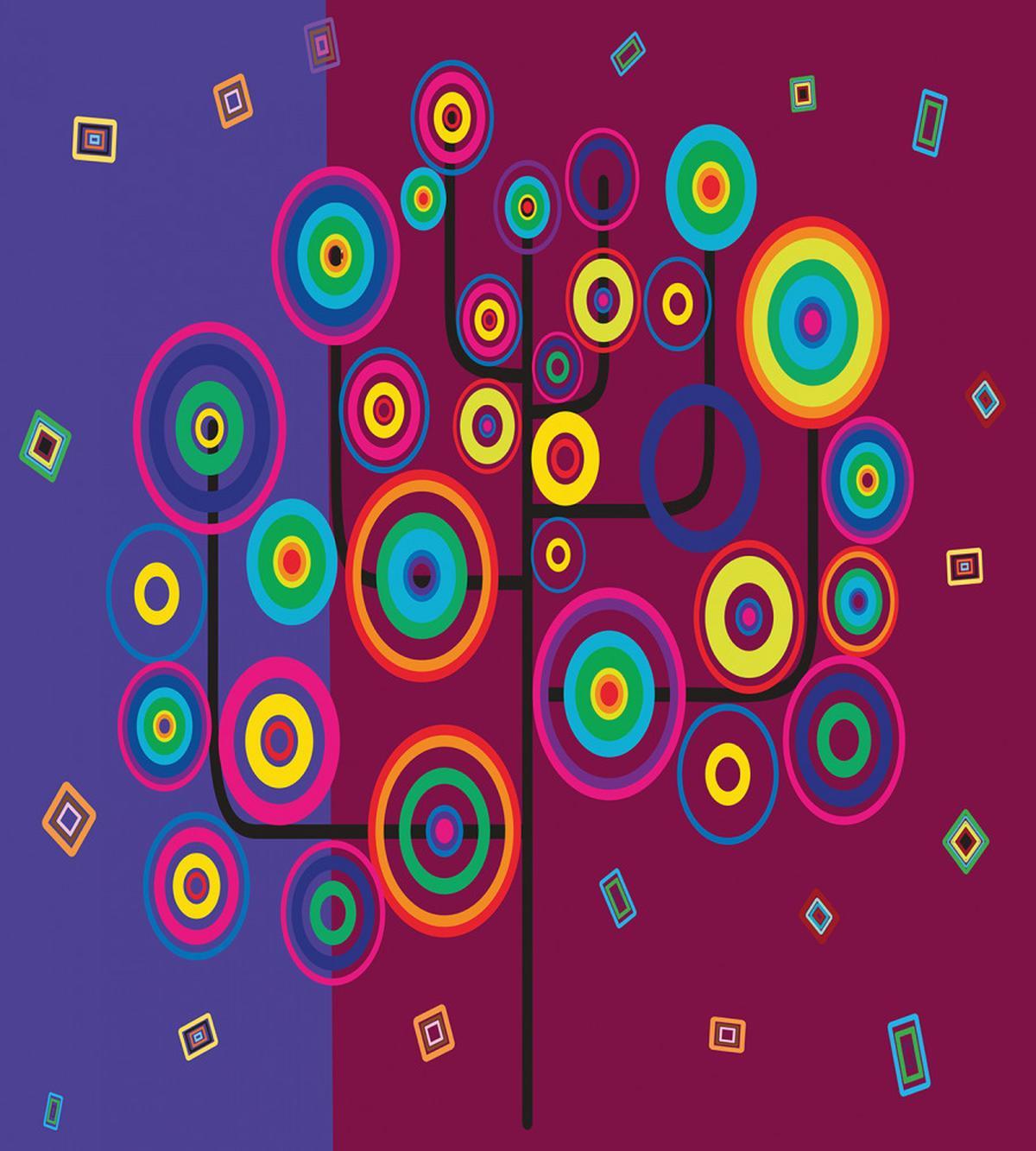 Geometric Tree Branches — Pattern