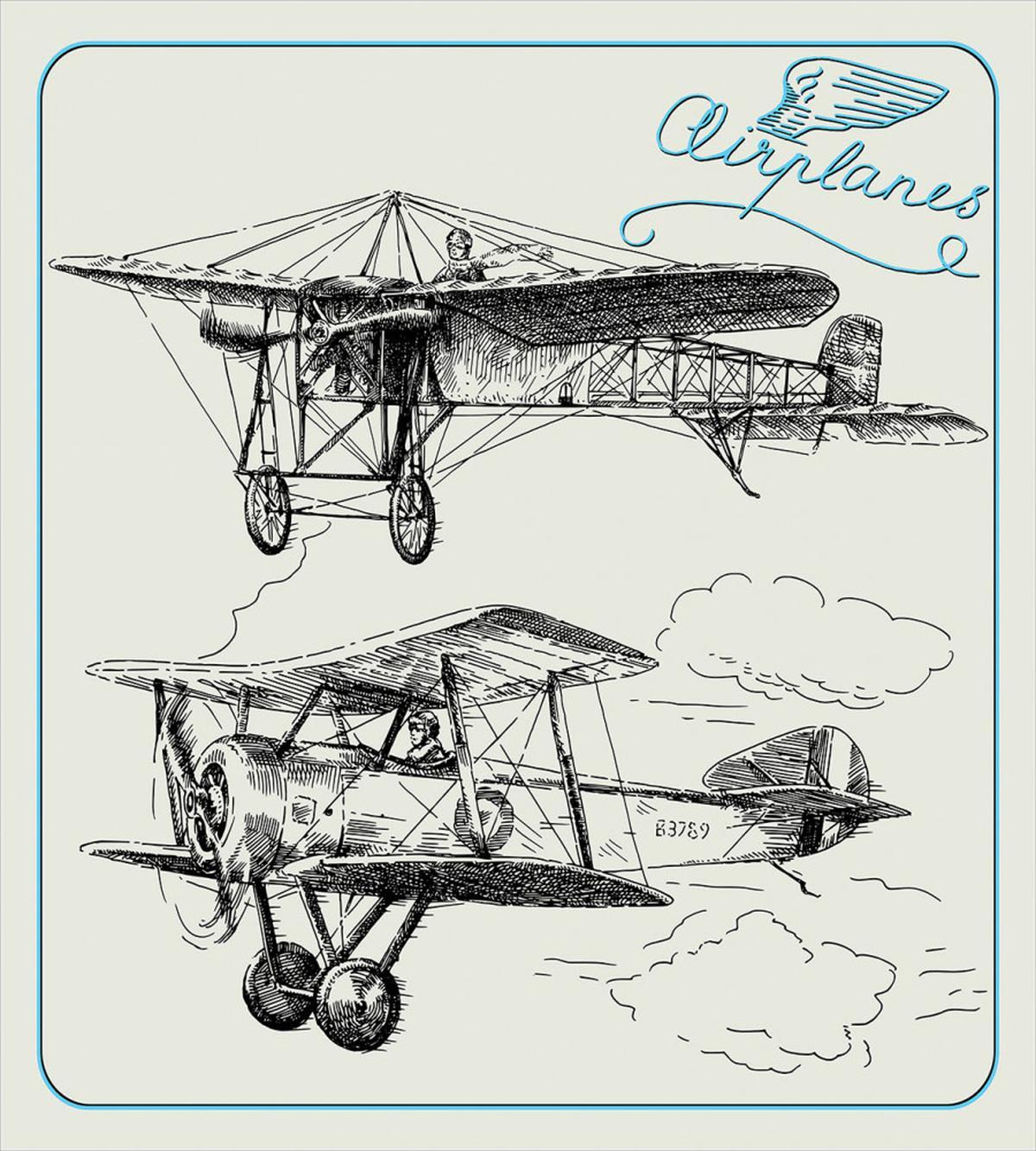 Aircraft Jets in Sky — Pattern
