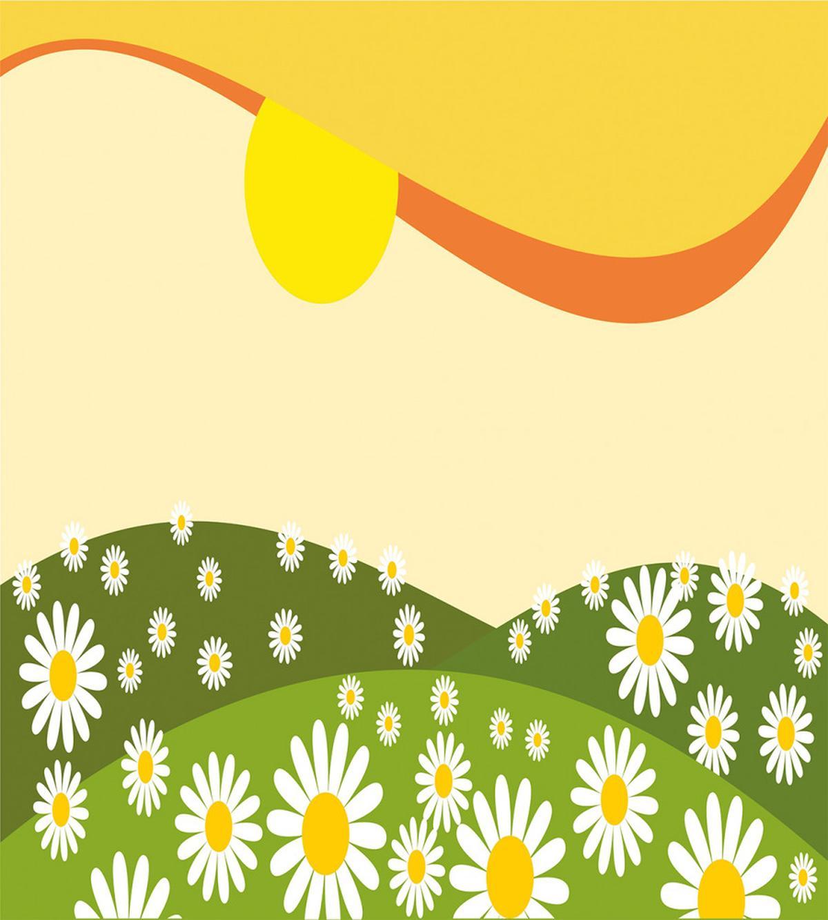 Daisy Flower Field Sun — Pattern