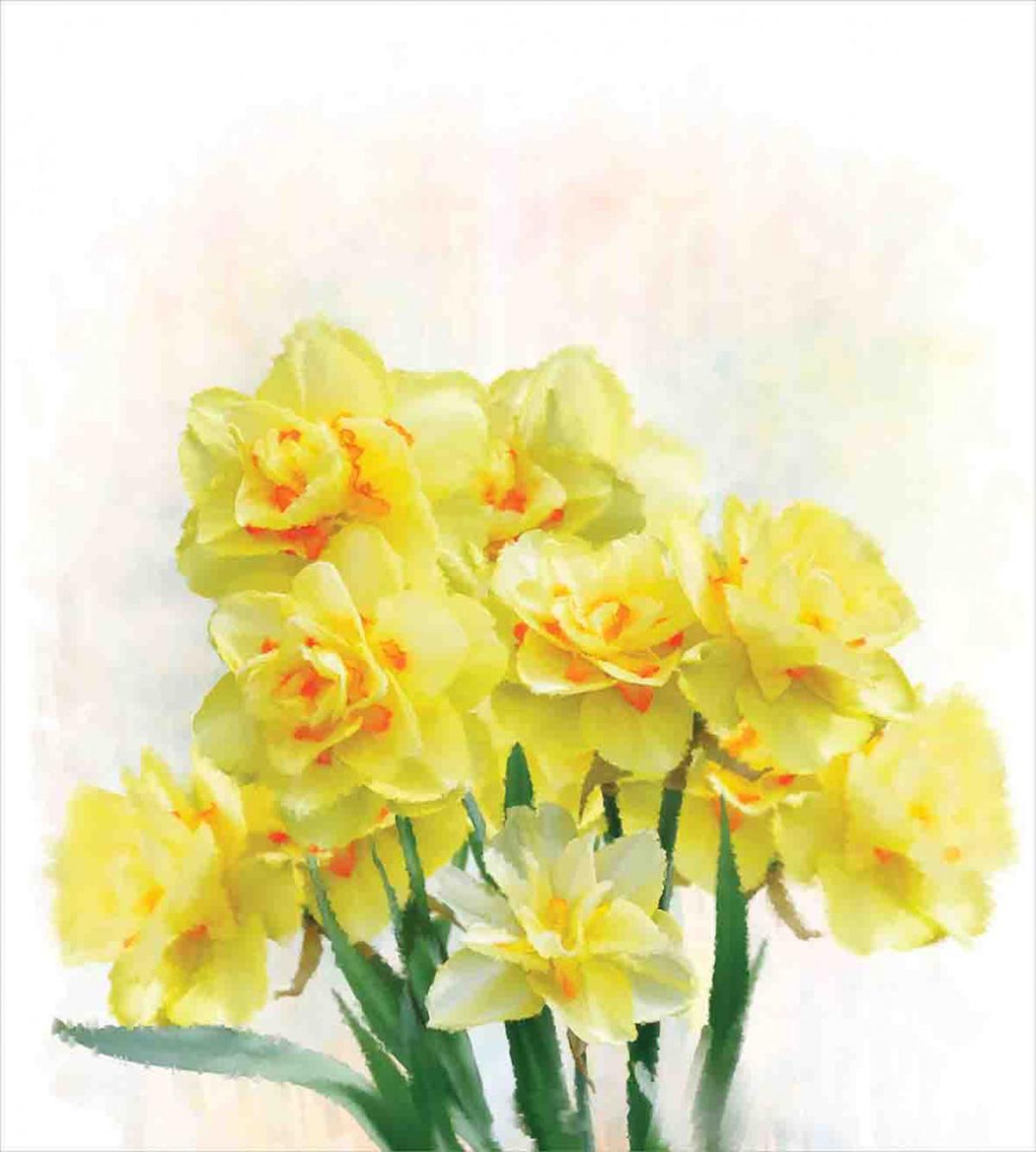 Paint of Daffodils Bouquet — Pattern