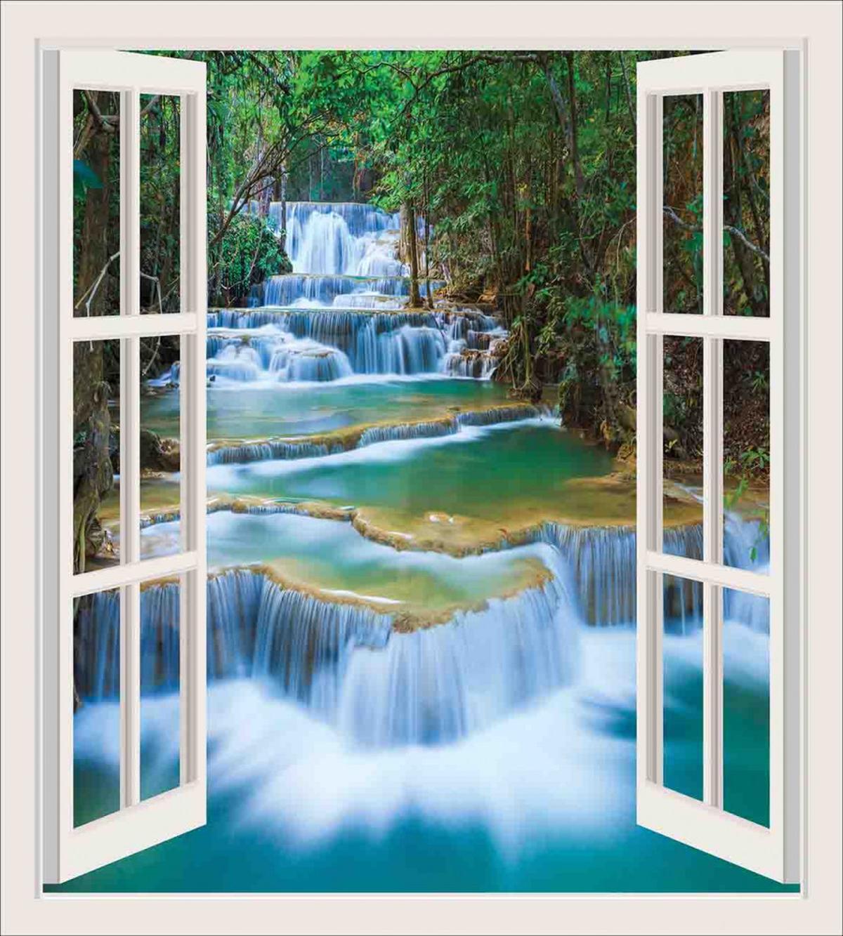 Open Window to River — Pattern