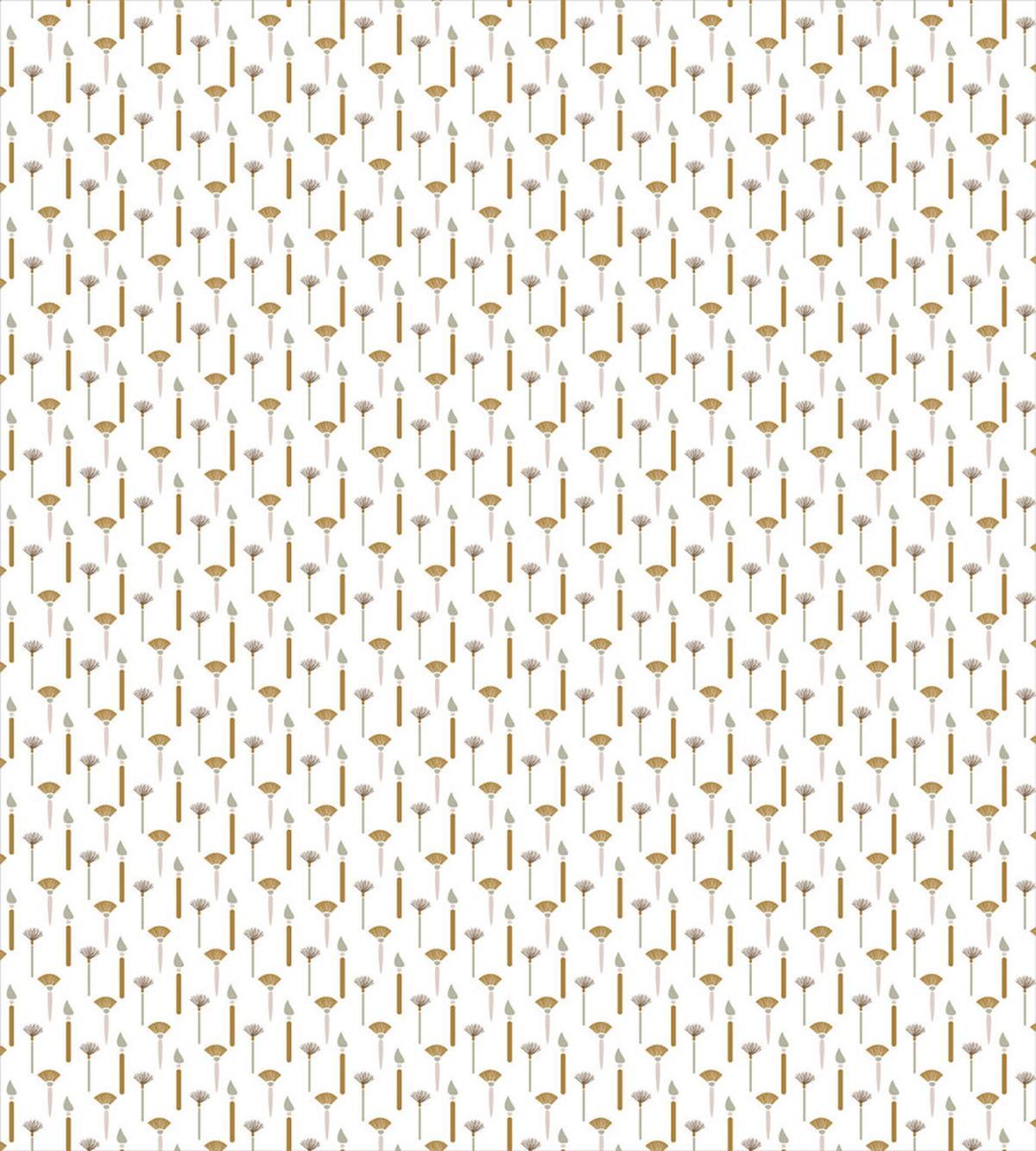 Paintbrushes on White Setting — Pattern