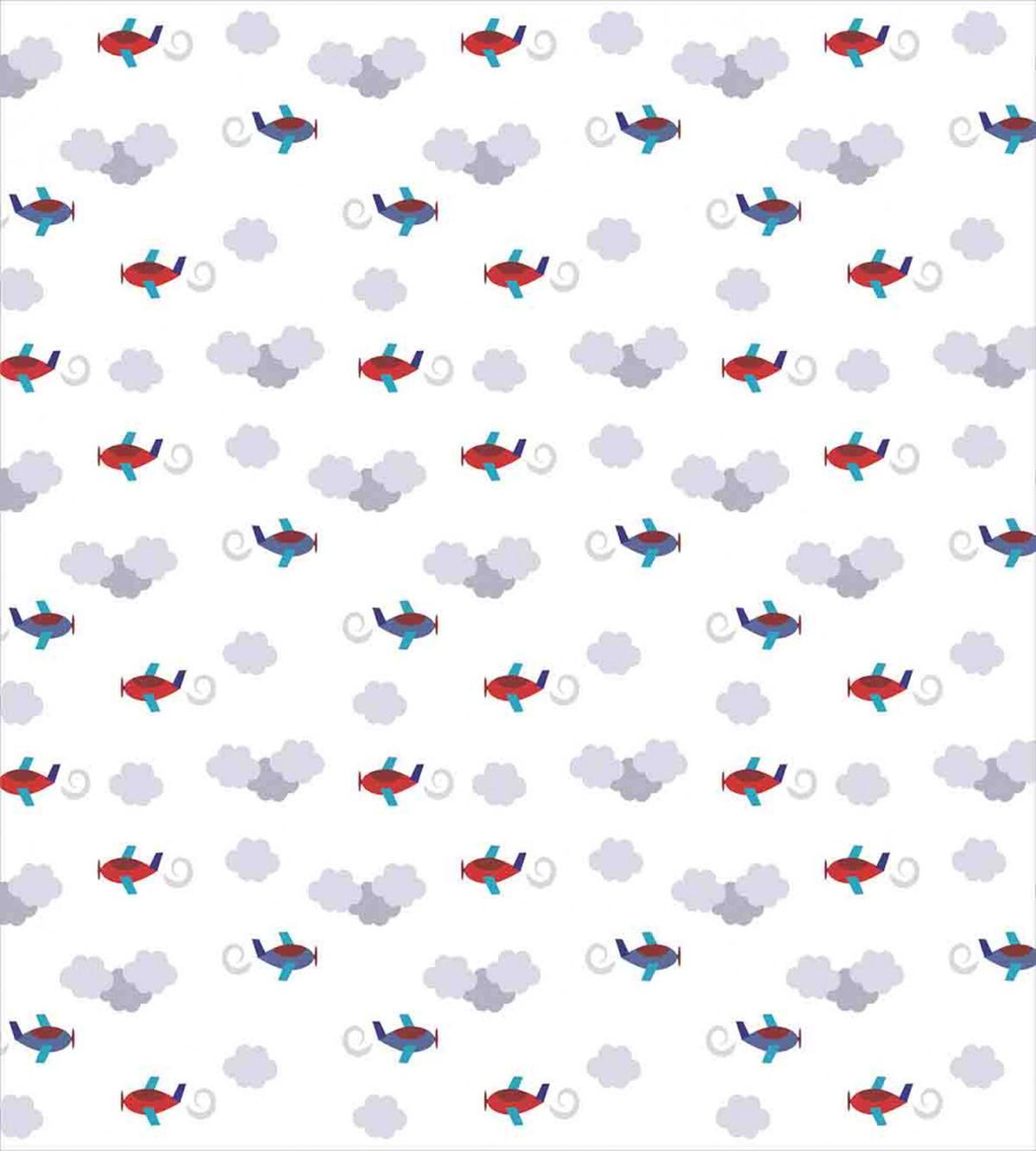 Cartoon Planes in Sky — Pattern