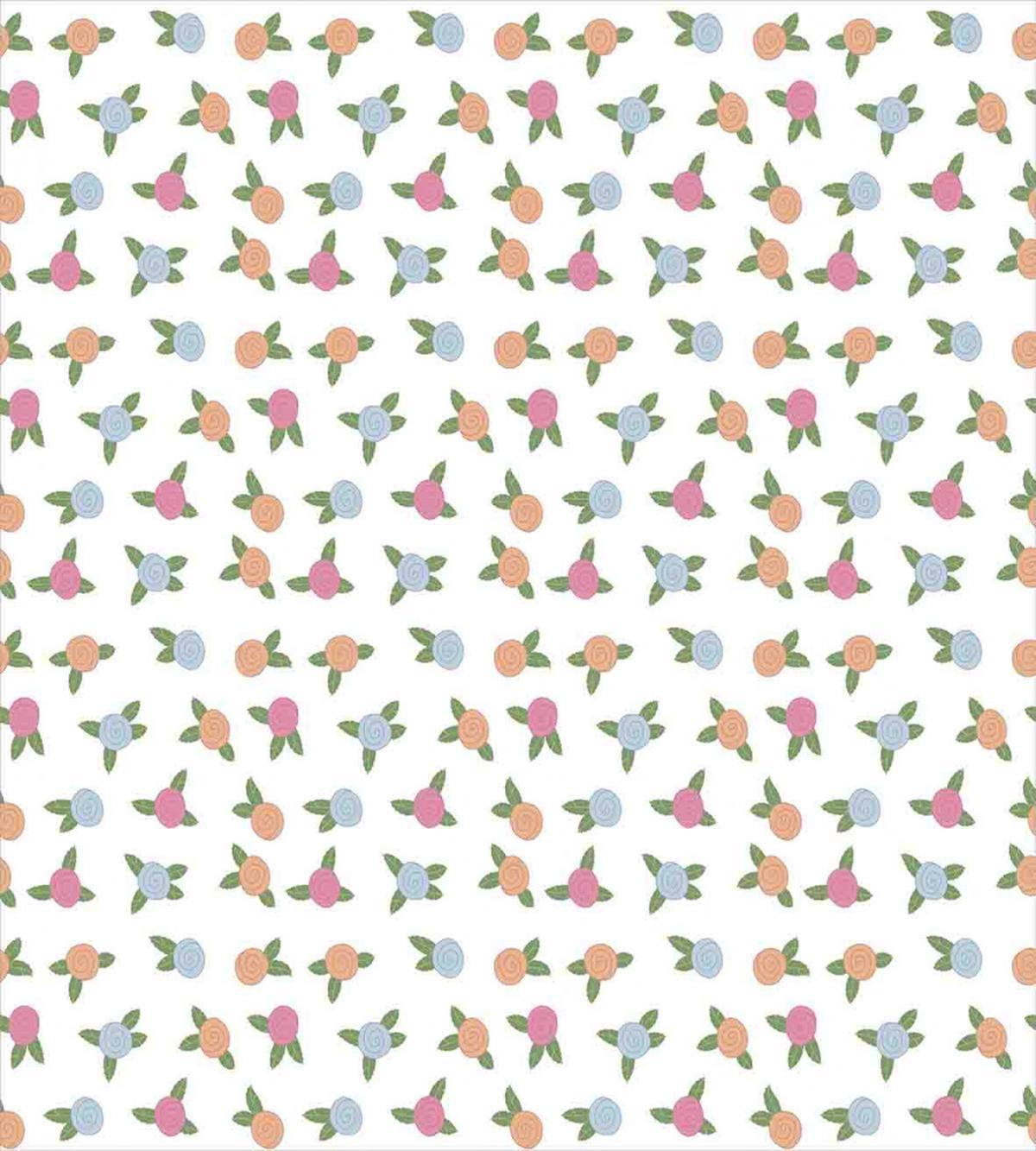 Blooms Pink Tone Spiral — Pattern