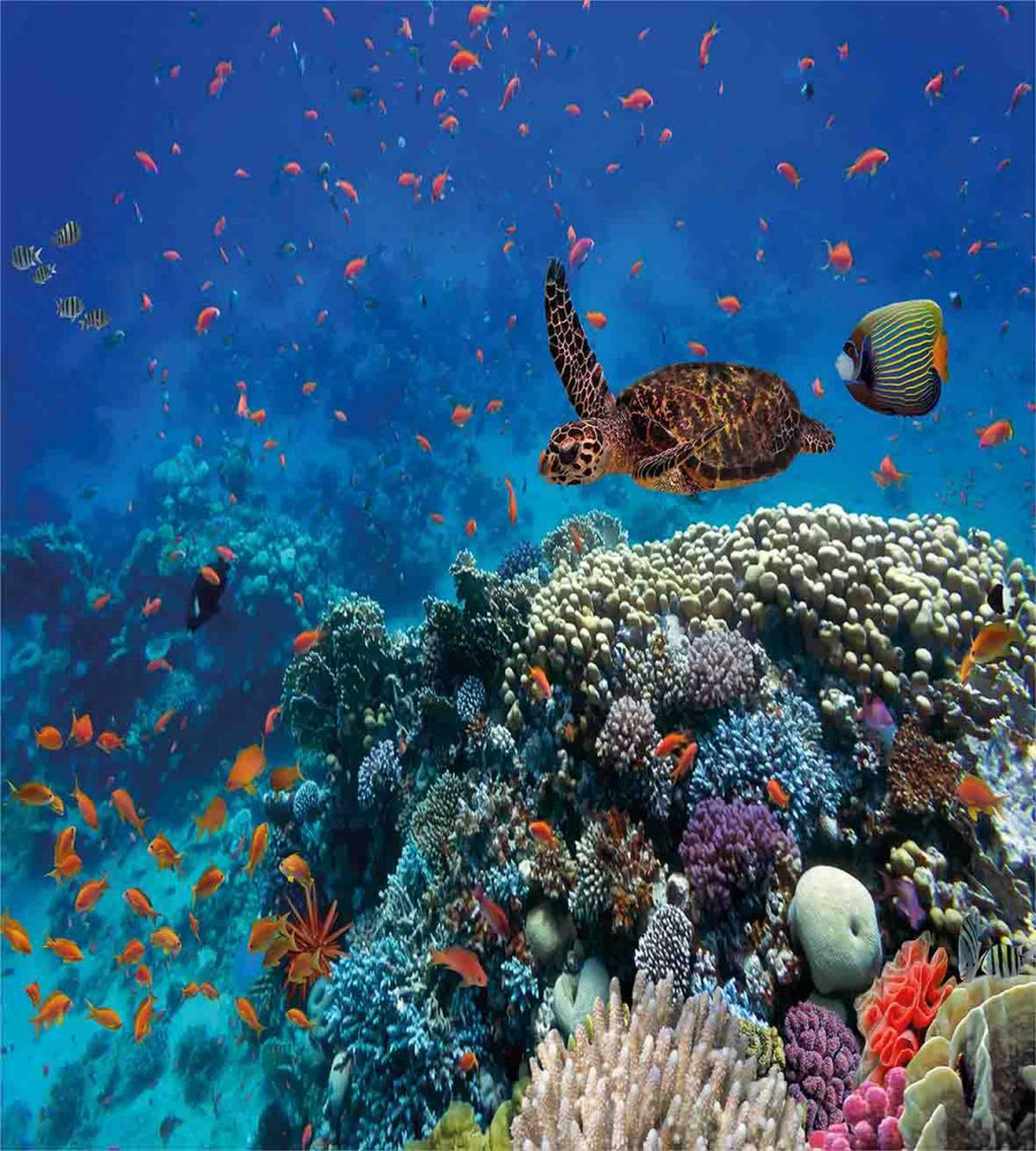 Tropical Turtle Water — Pattern