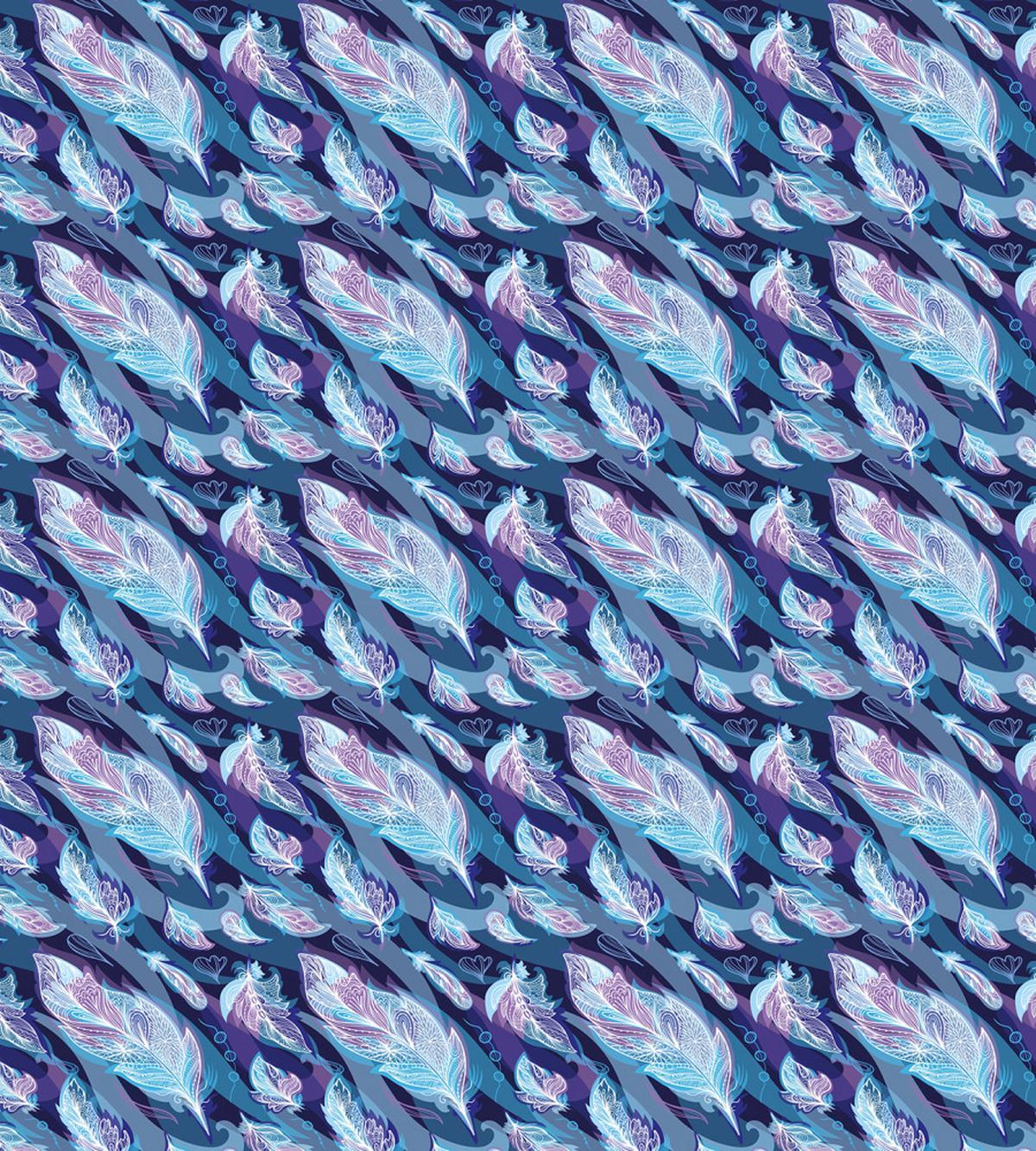 Feather and Wavy Design — Pattern