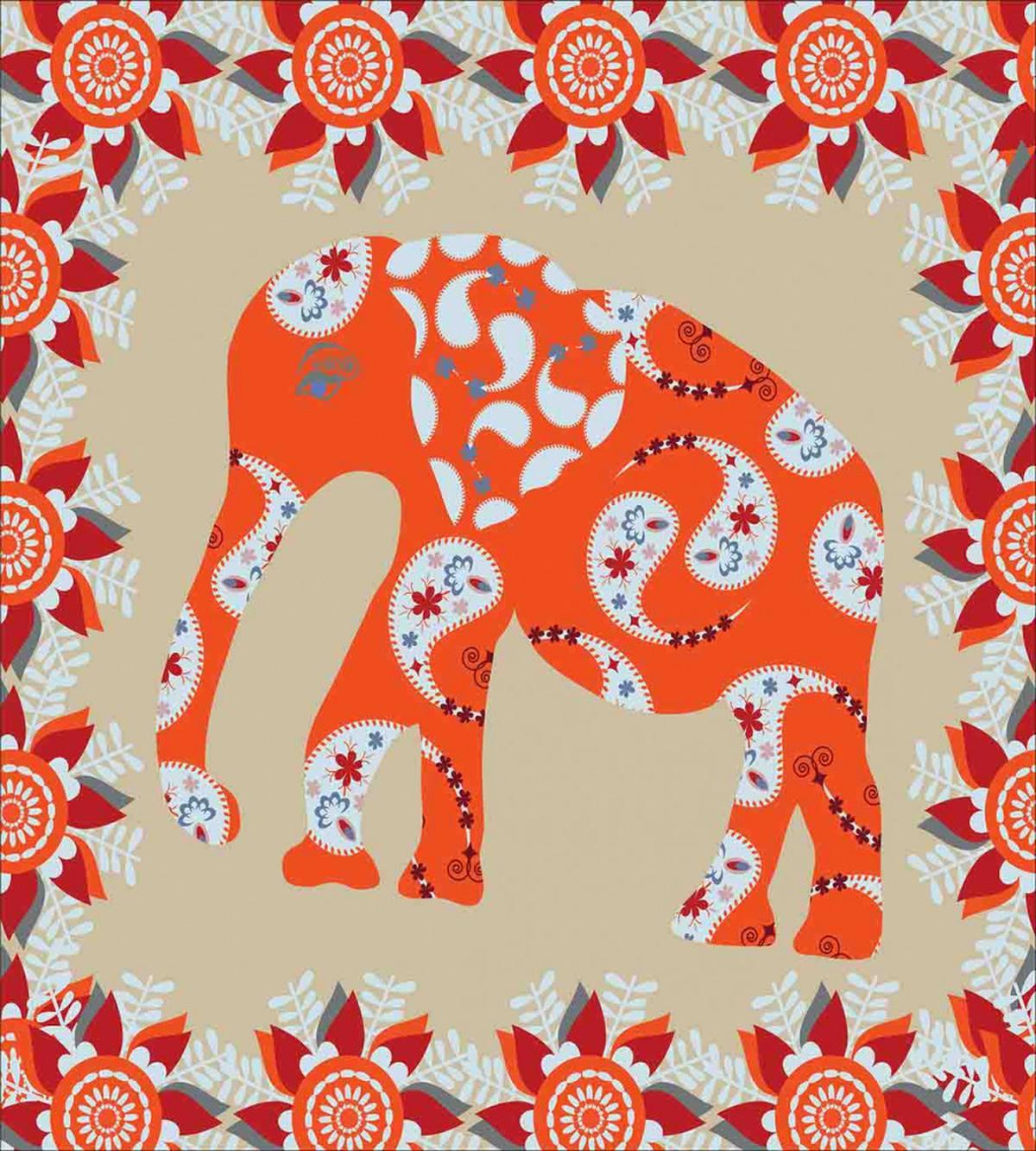Orange Flower Blossoms — Pattern