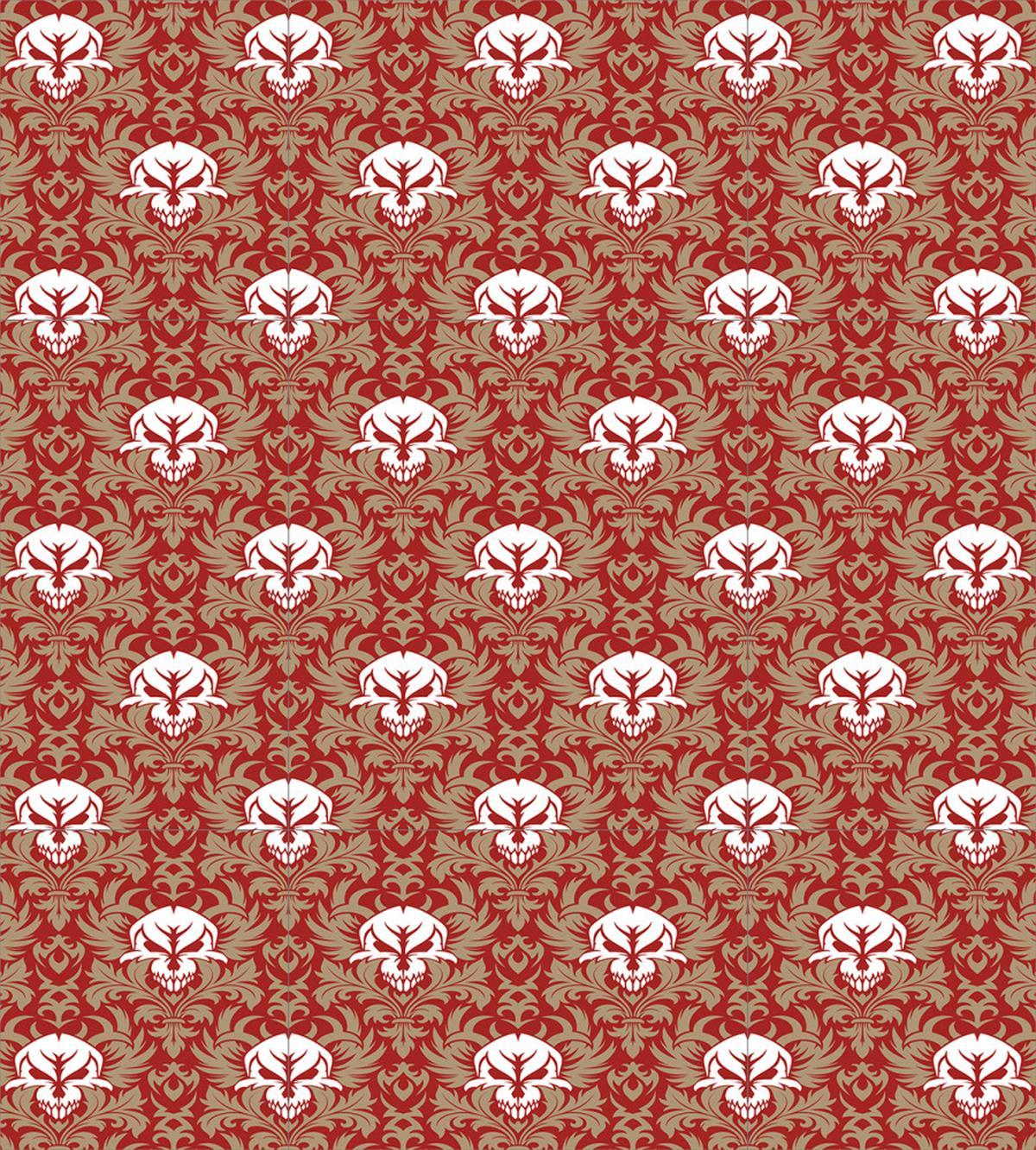 Baroque Floral Skulls — Pattern