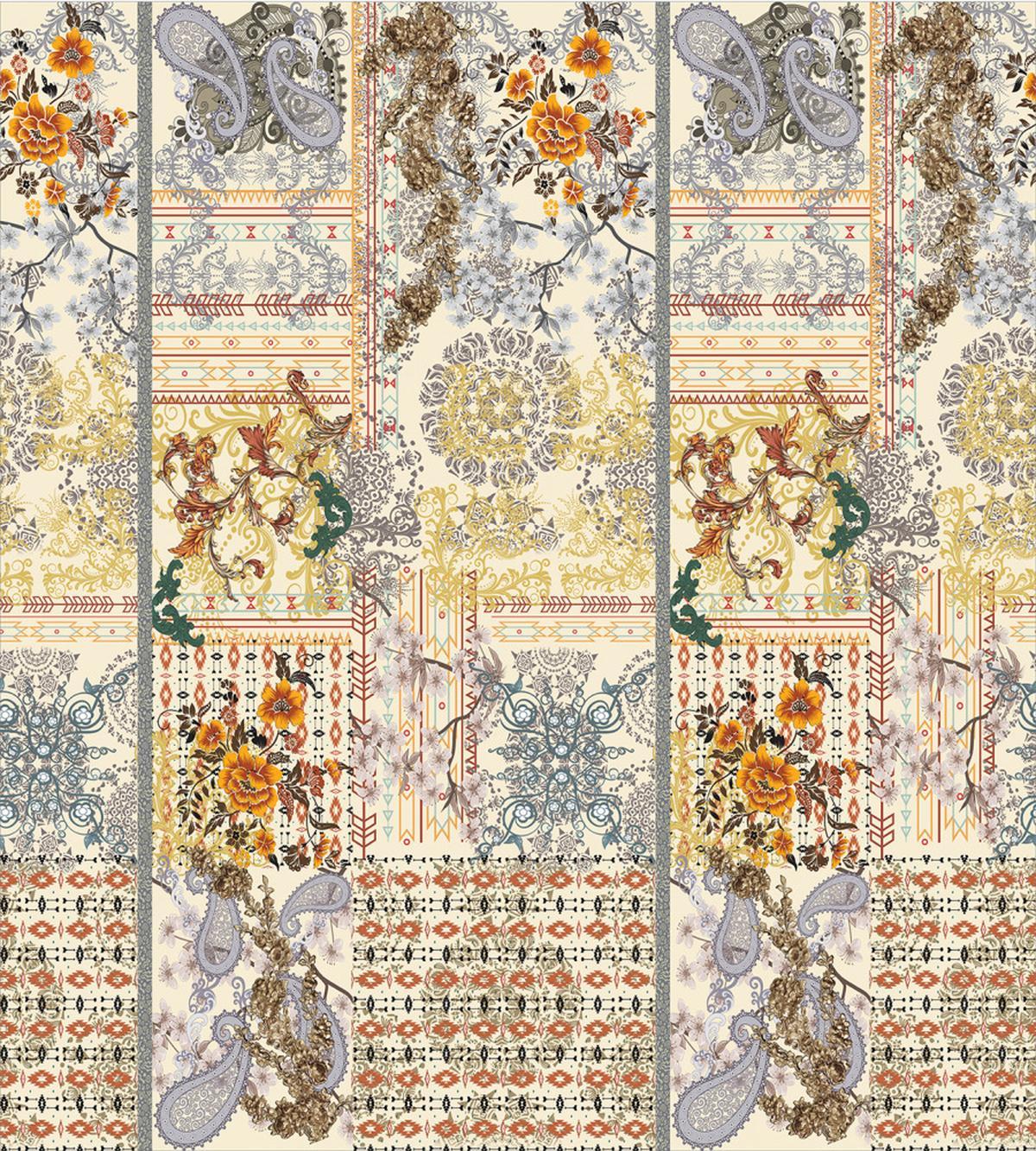 Ethnic Floral Composition — Pattern