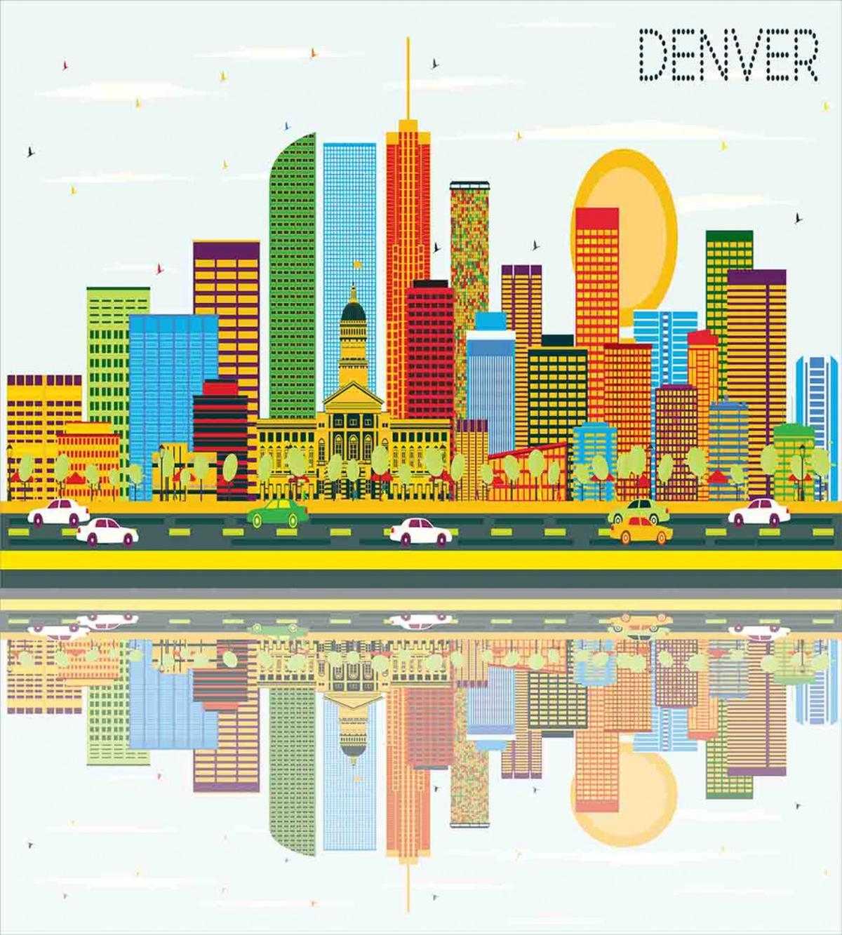 Denver Skyline Old Town — Pattern