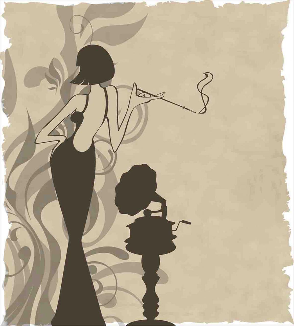 Smoker Girl Retro — Pattern