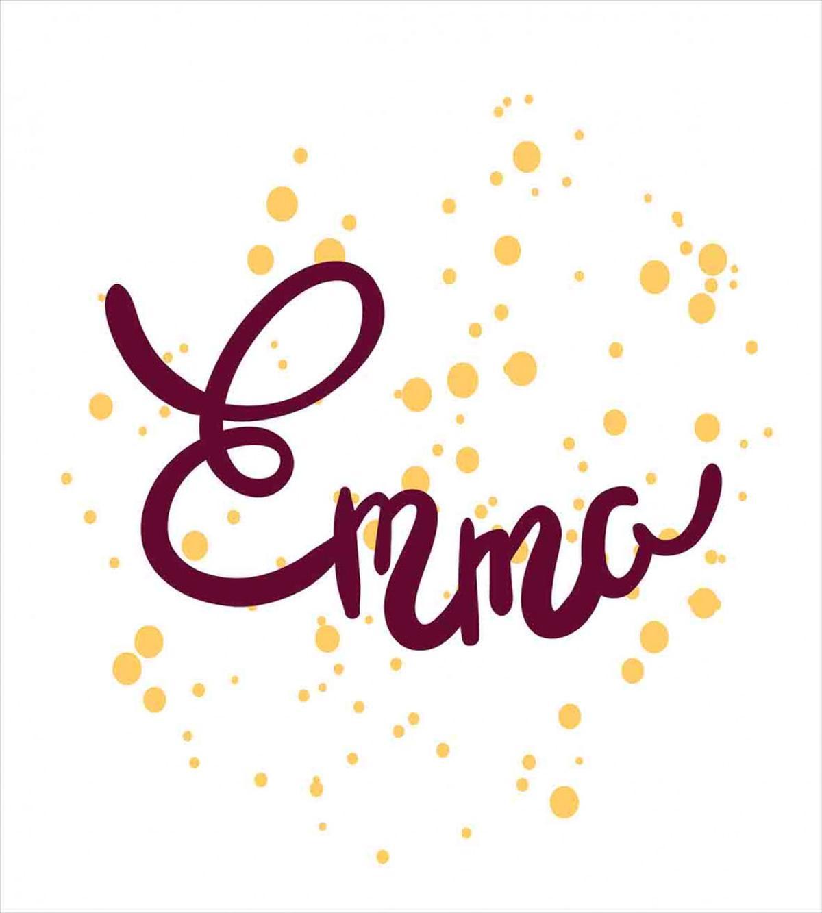 Girl Name Curved Font — Pattern