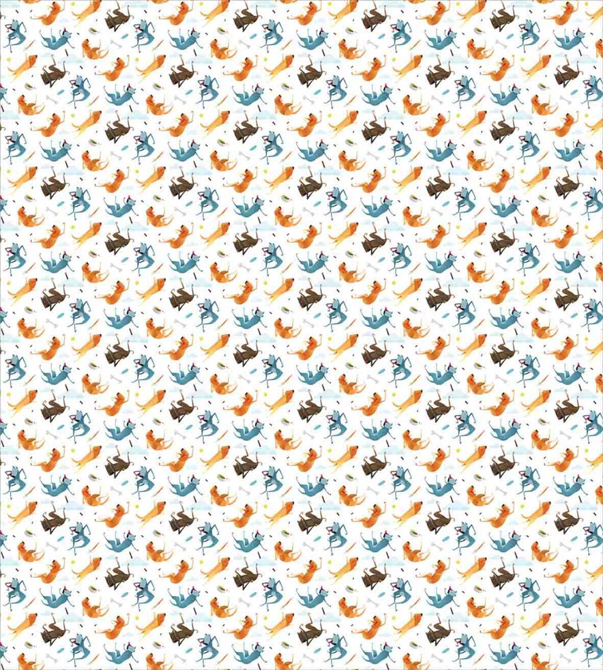Hungry Funny Flying Dogs — Pattern