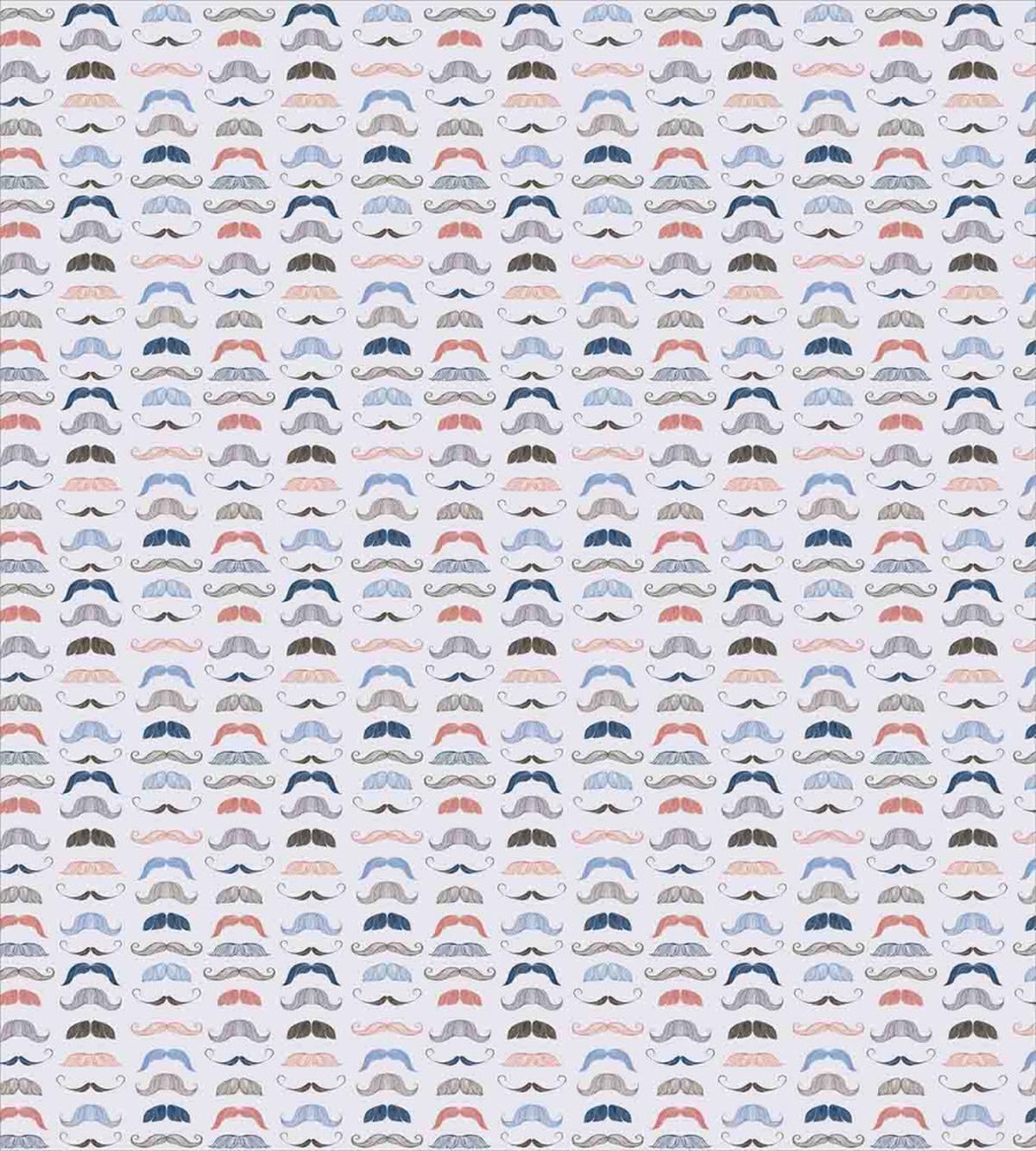 Colorful Moustache Sketch — Pattern