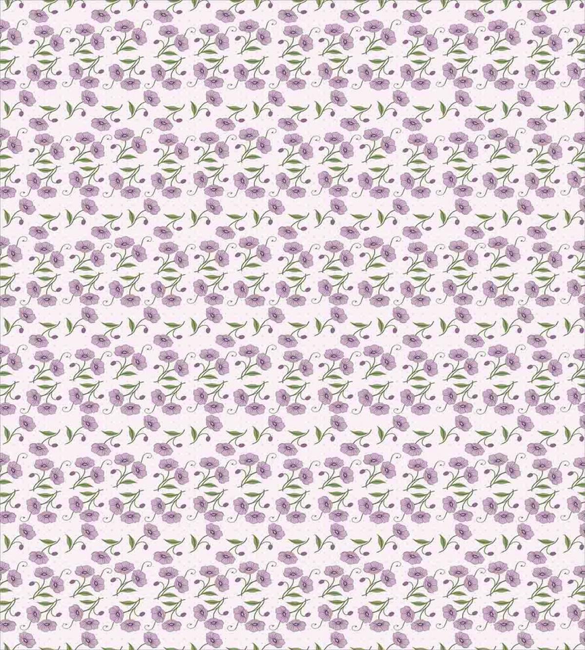 Retro Violets Buds — Pattern