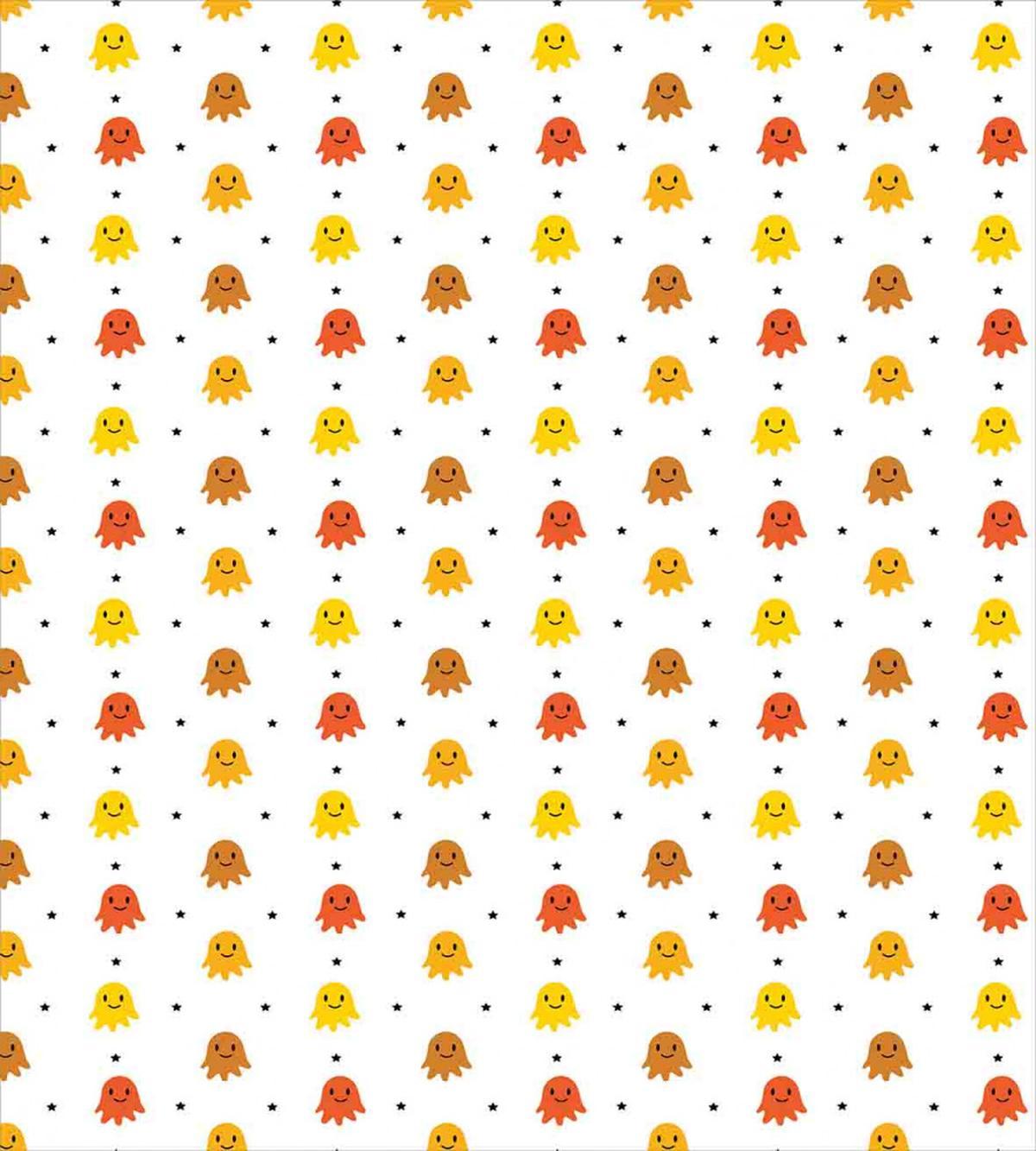 Black Stars Childish Design — Pattern