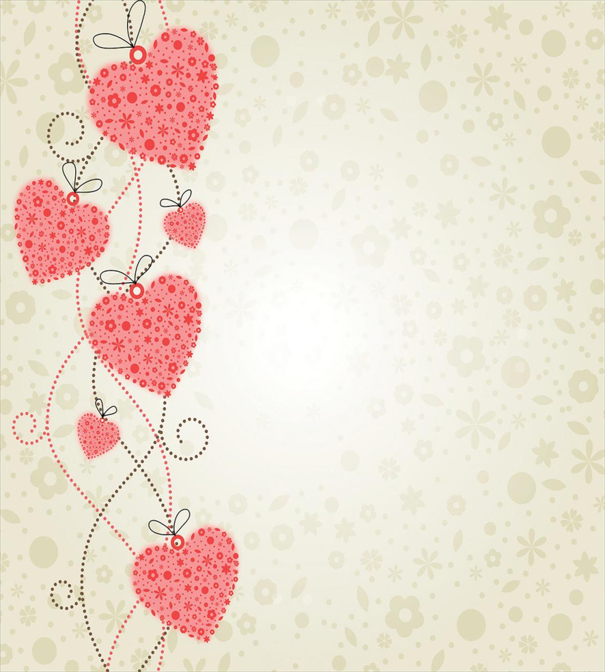 Abstract Motif Hearts — Pattern