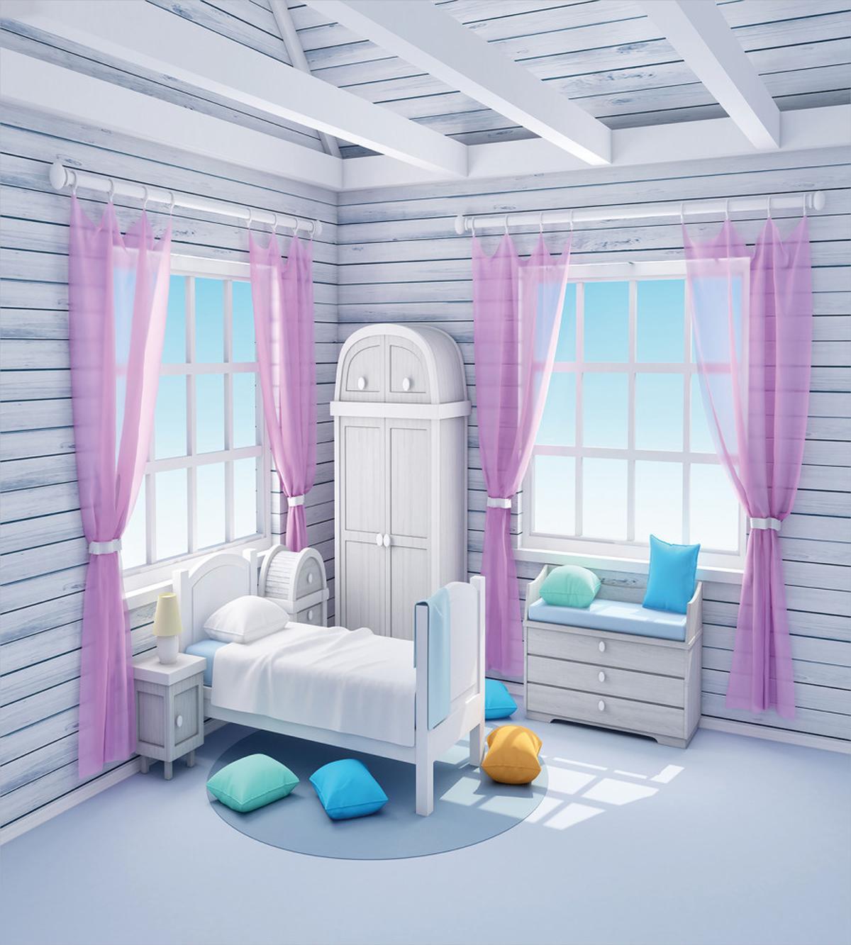 Dreamy Wooden Bedroom — Pattern