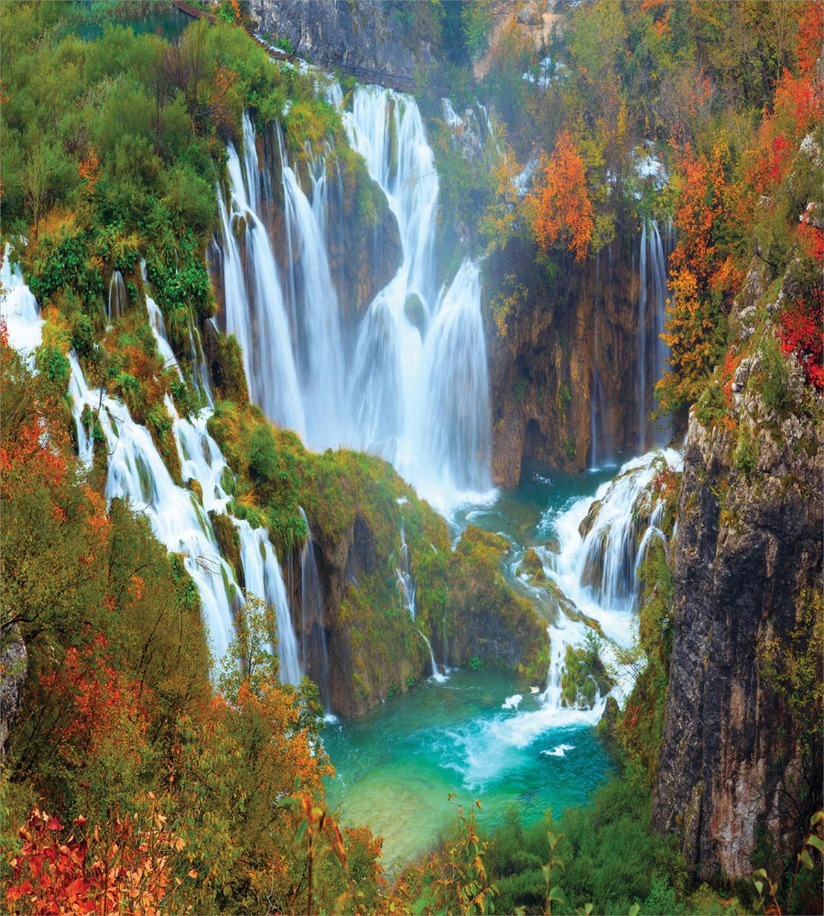 Waterfalls of Plitvice Park — Pattern