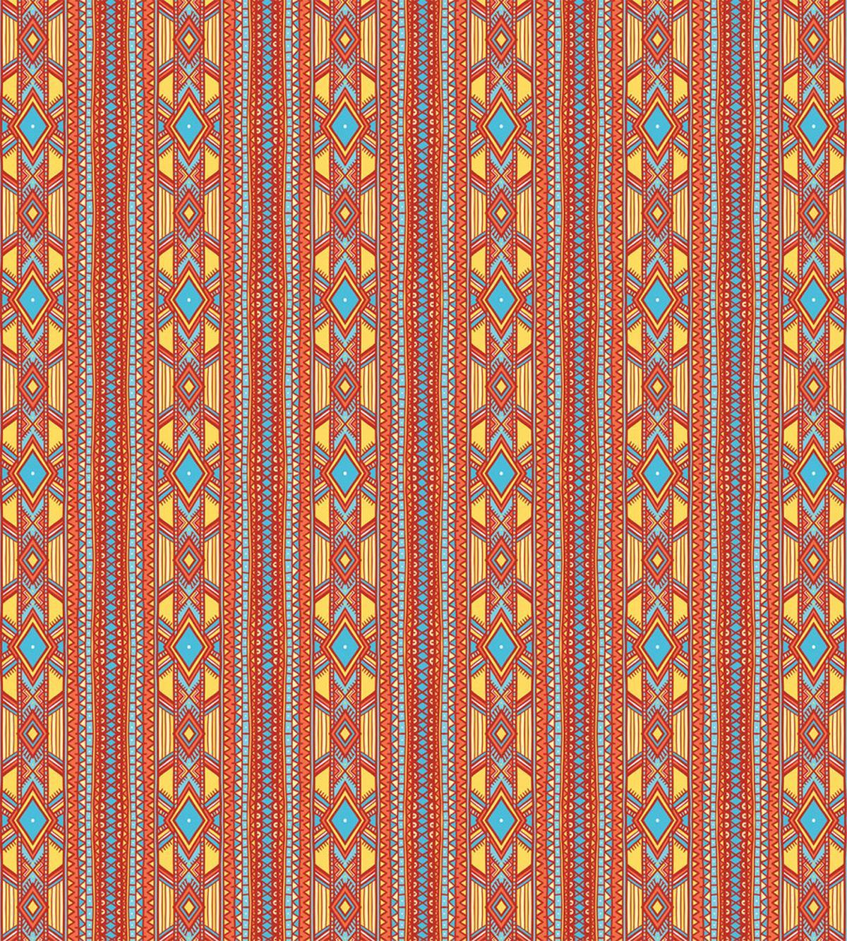 Ethnic Ornamental Rhombuses — Pattern