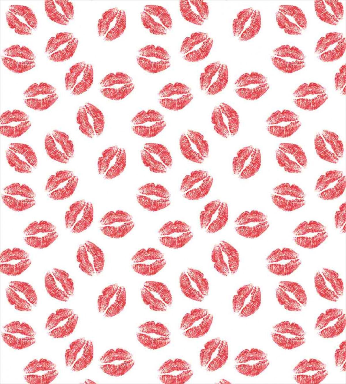 Red Lipsticks Kiss Marks — Pattern