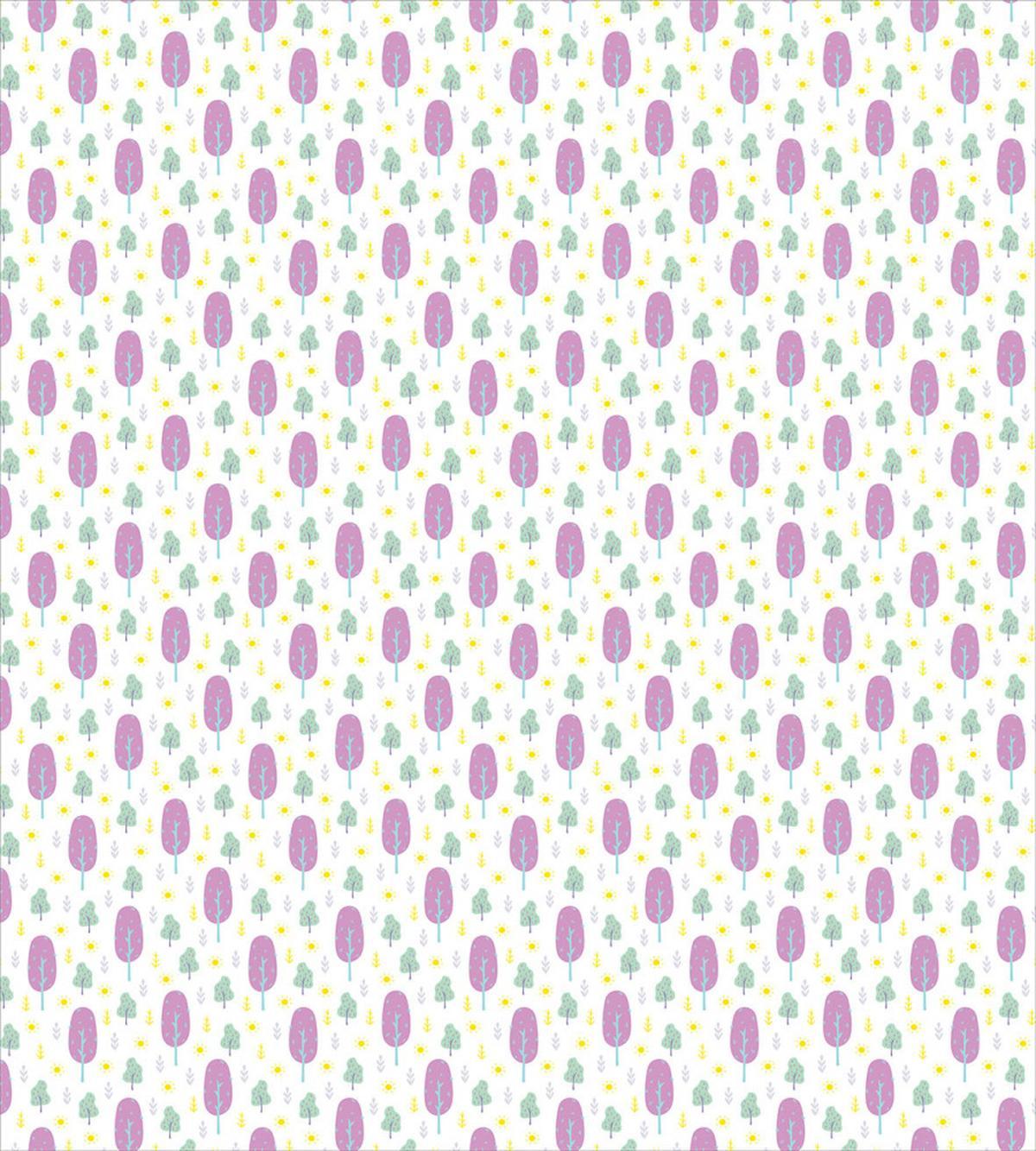 Sun with Trees and Bushes — Pattern