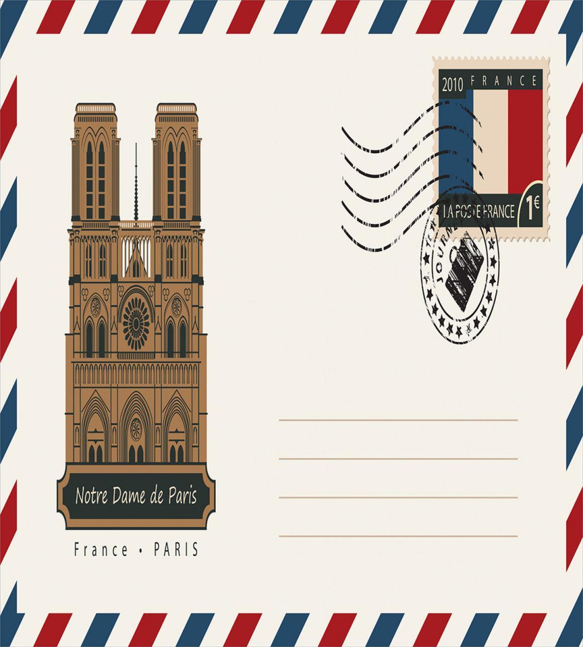 Postcard Stamp — Pattern