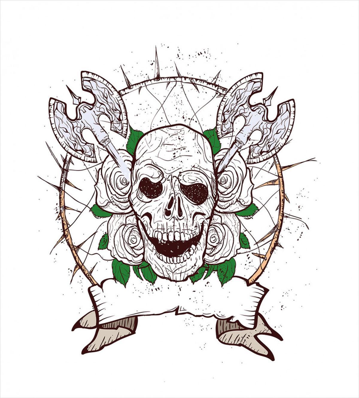 Grunge Motifs in Halloween — Pattern