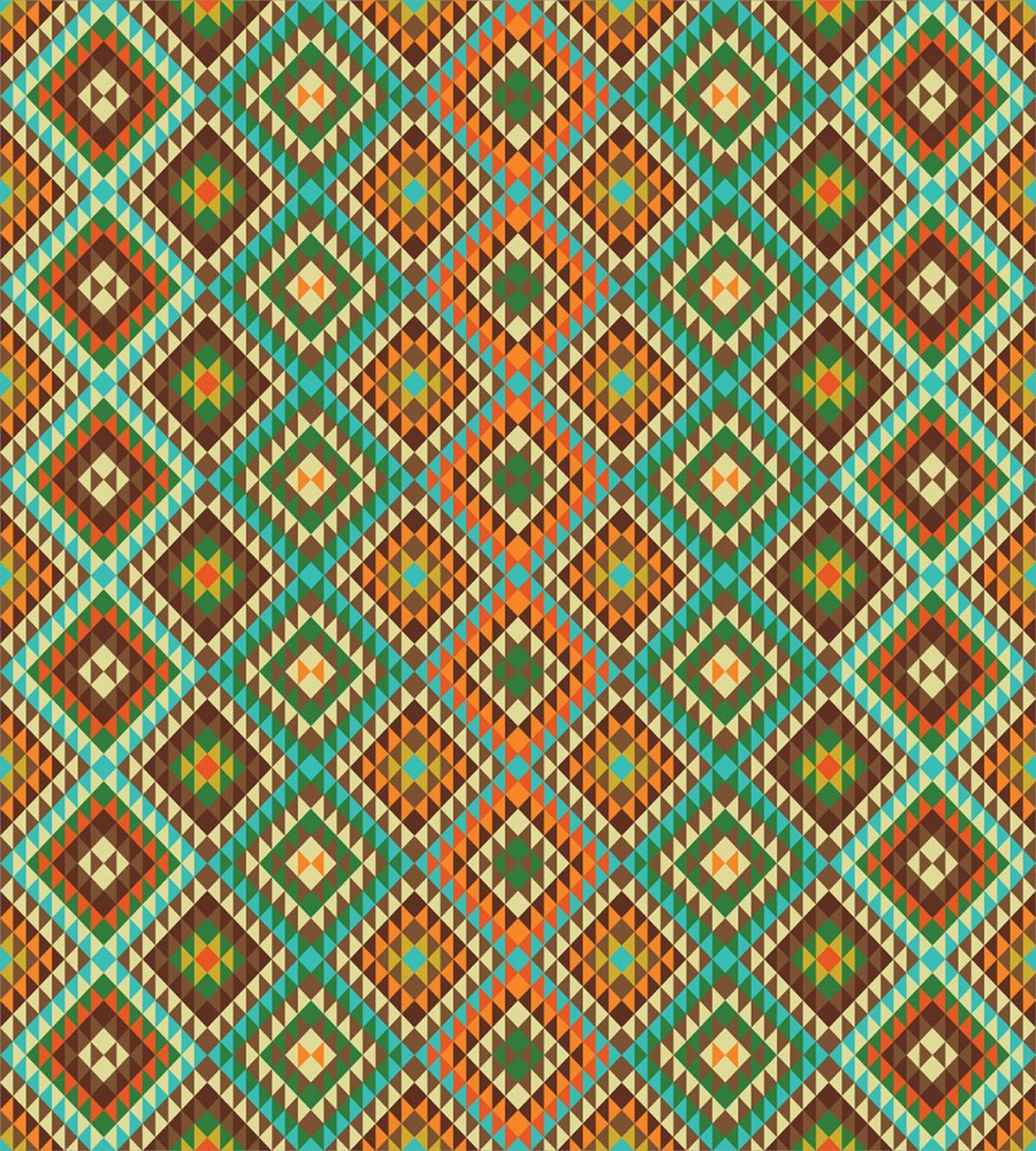 Retro Folk Accents — Pattern